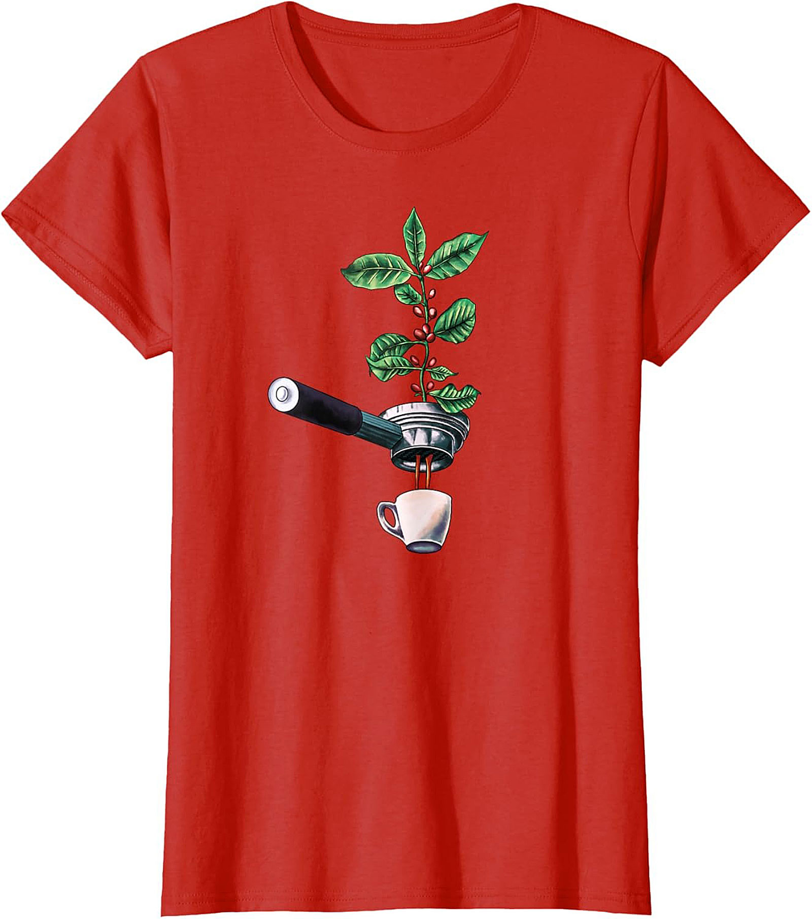 Botanical Coffee T-Shirt Espresso Plant Graphic Tee