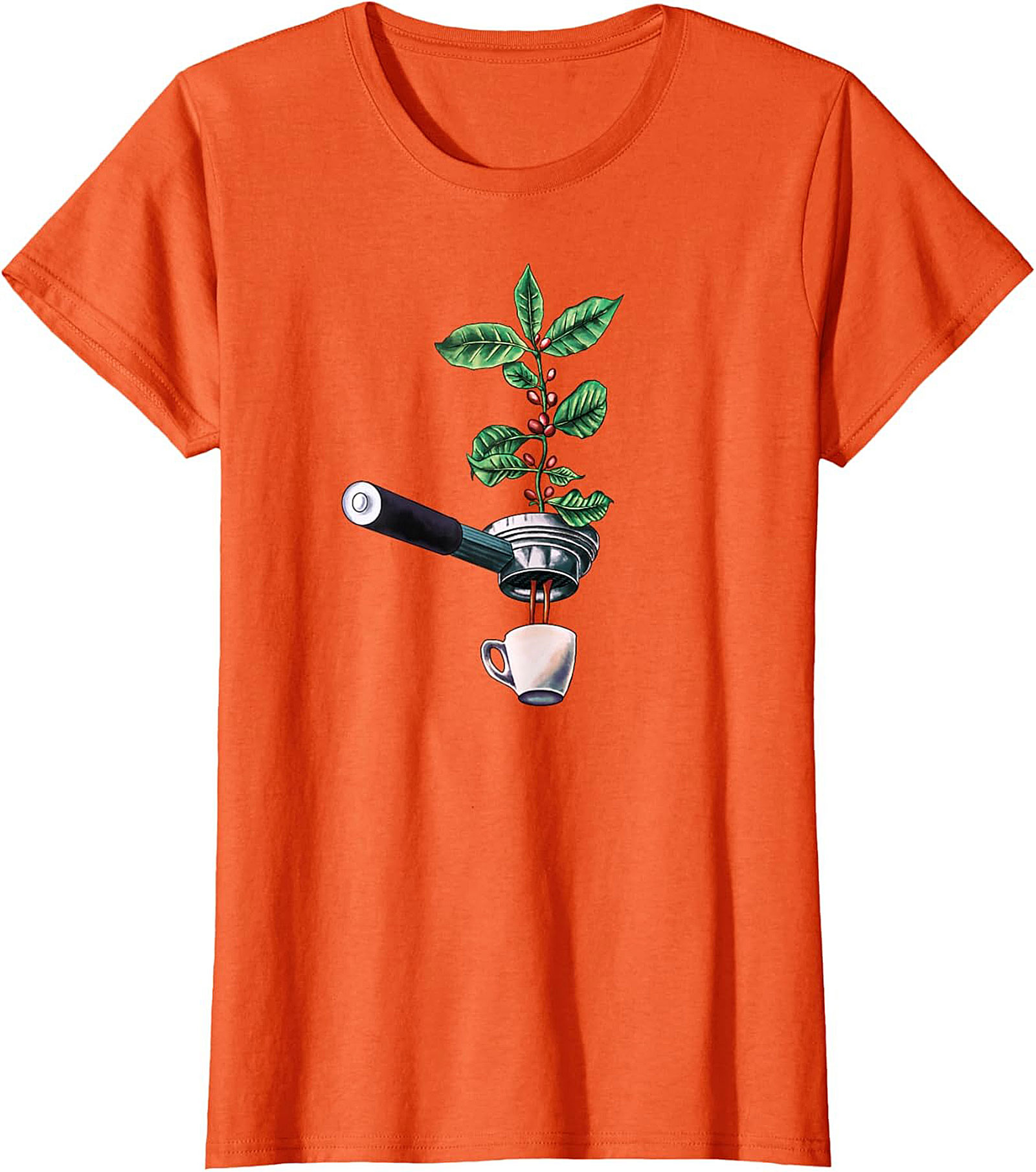 Botanical Coffee T-Shirt Espresso Plant Graphic Tee