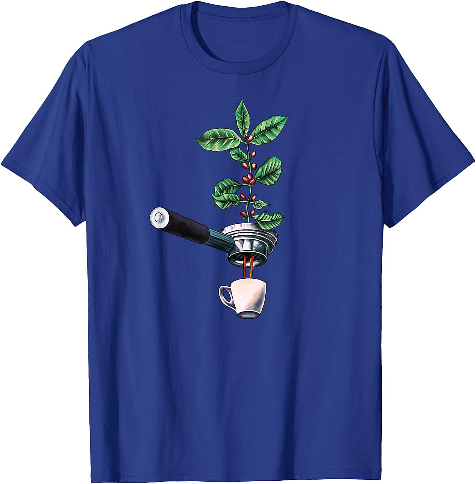 Botanical Coffee T-Shirt Espresso Plant Graphic Tee