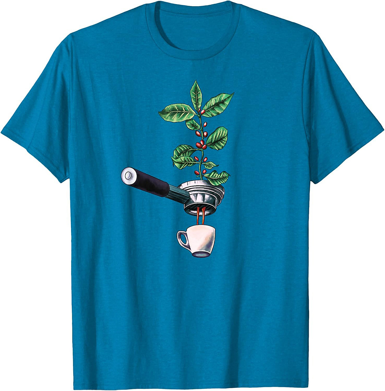 Botanical Coffee T-Shirt Espresso Plant Graphic Tee