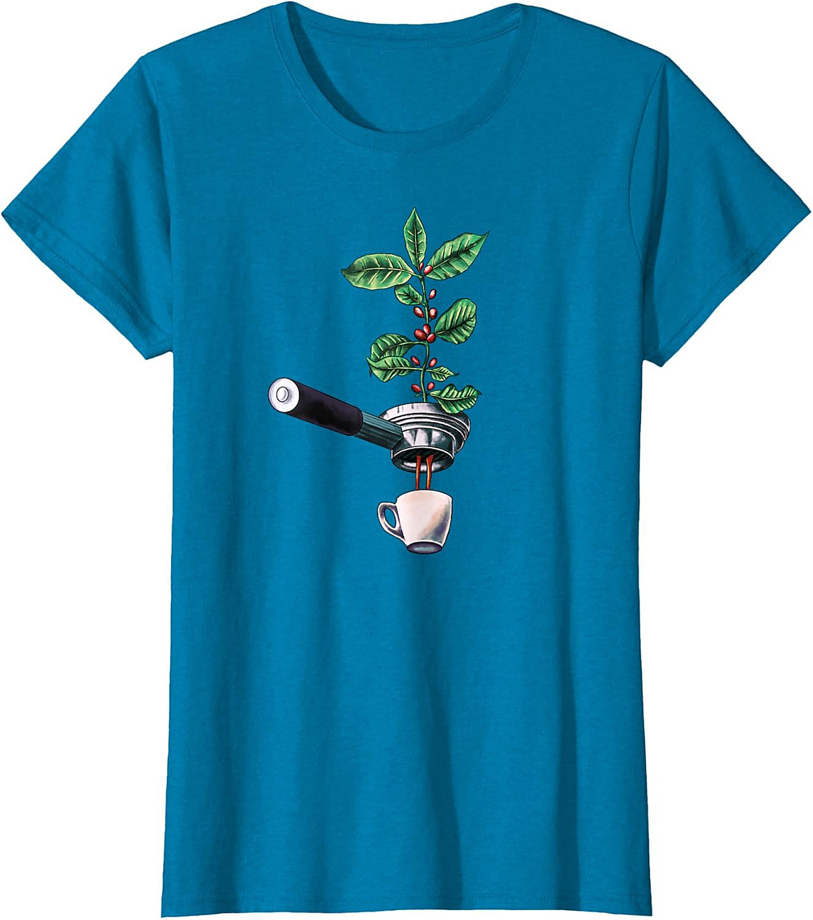 Botanical Coffee T-Shirt Espresso Plant Graphic Tee
