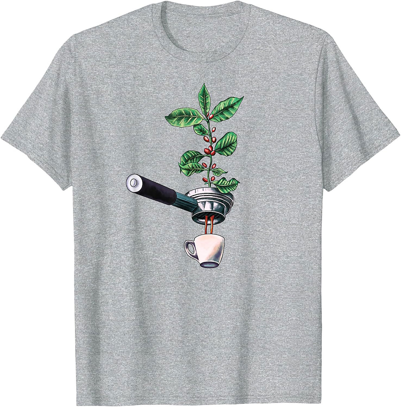 Botanical Coffee T-Shirt Espresso Plant Graphic Tee