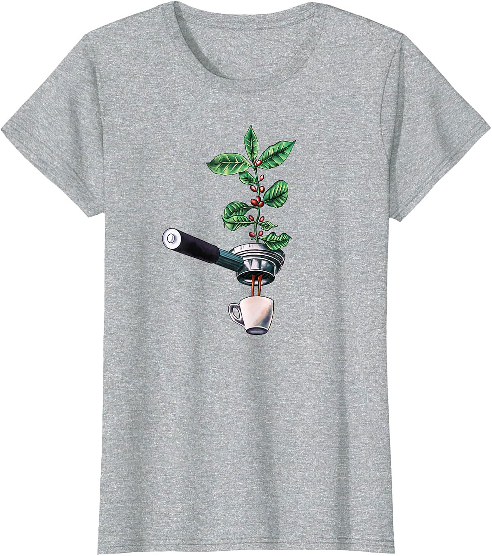 Botanical Coffee T-Shirt Espresso Plant Graphic Tee