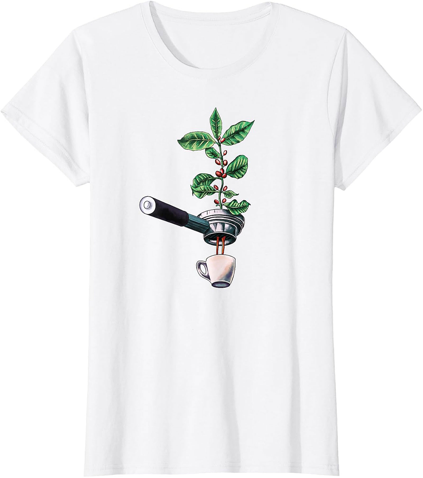 Botanical Coffee T-Shirt Espresso Plant Graphic Tee