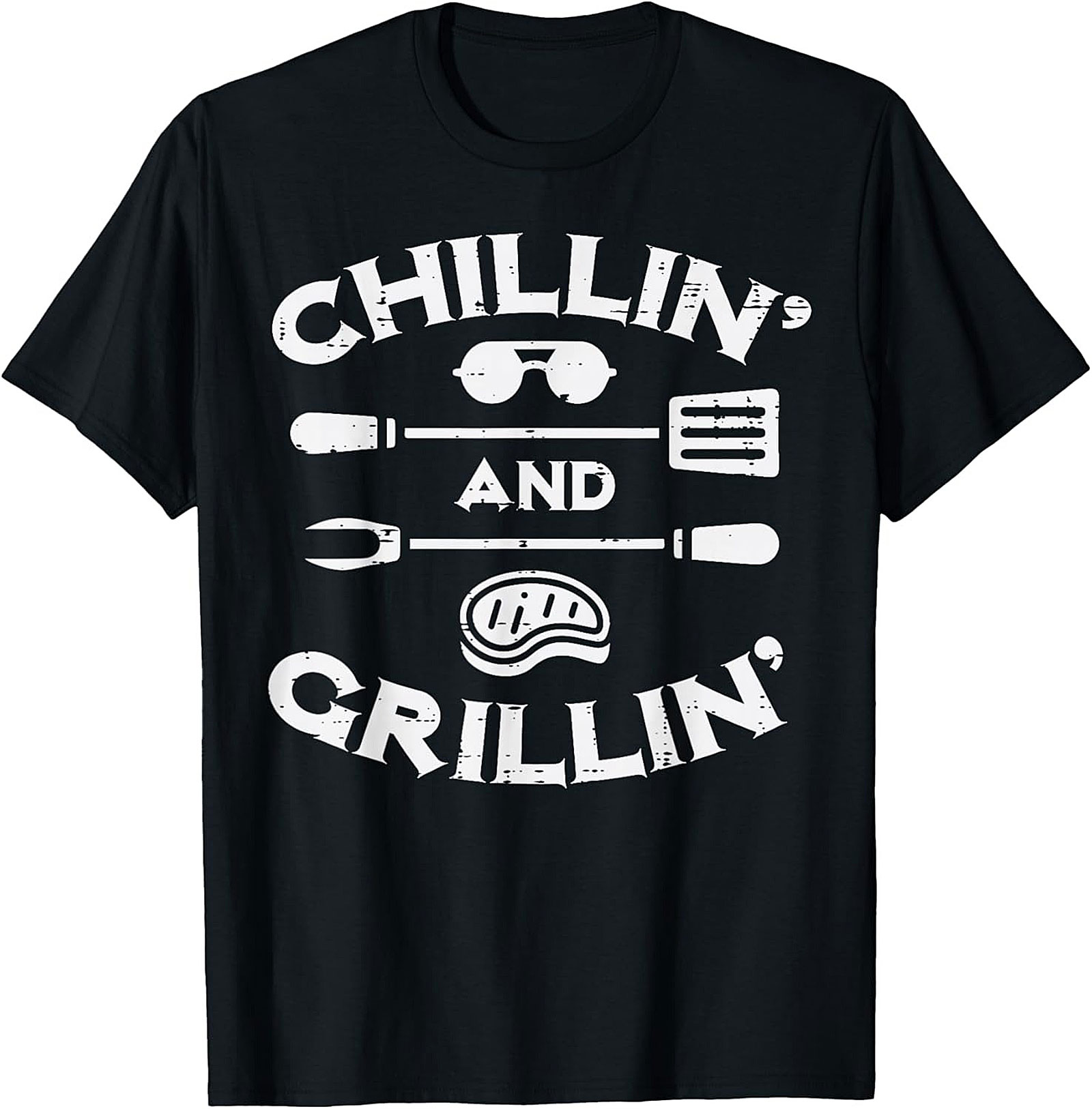 Chillin' and Grillin' BBQ T-Shirt | Funny Grill Master Tee