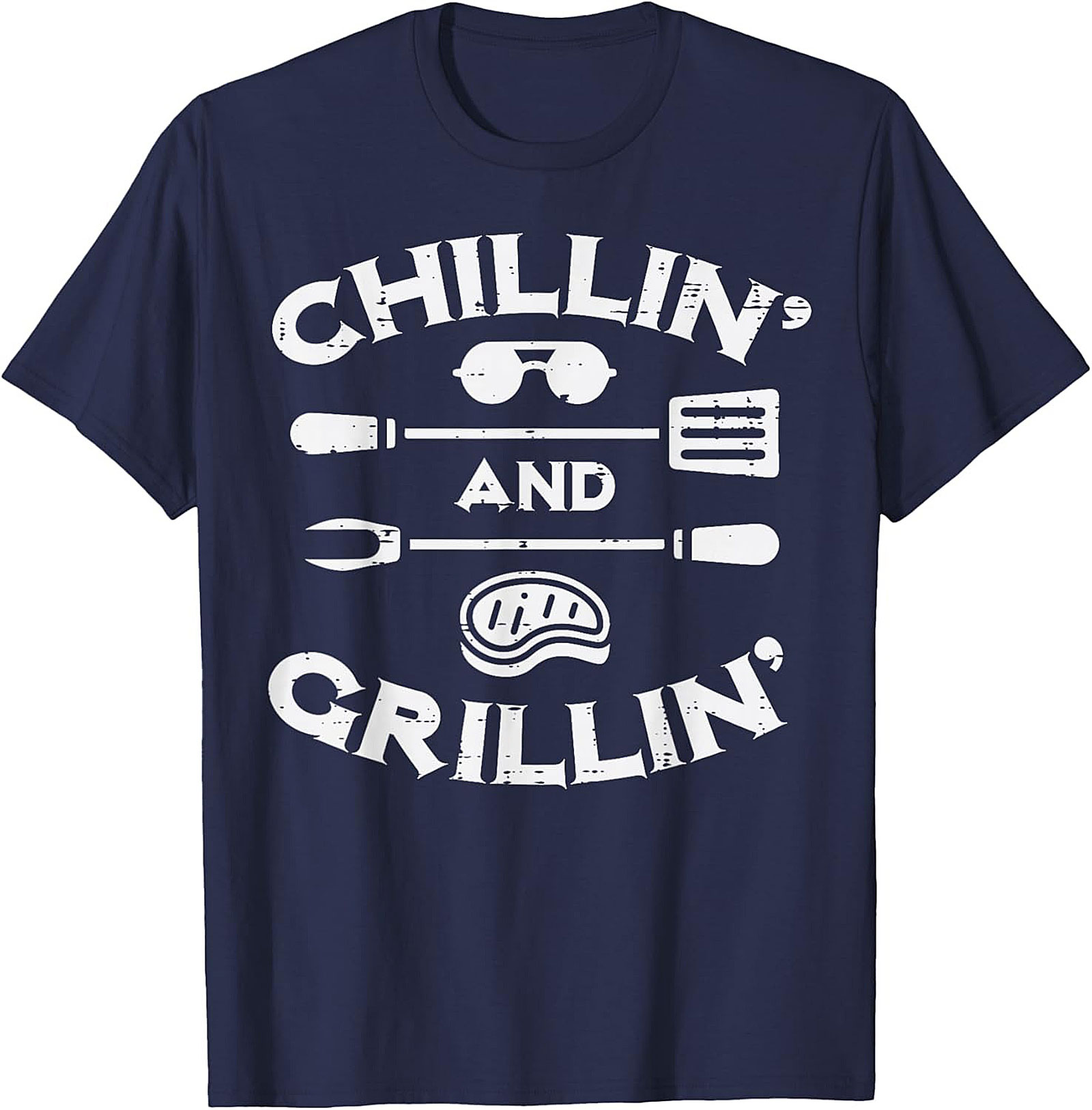 Chillin' and Grillin' BBQ T-Shirt | Funny Grill Master Tee