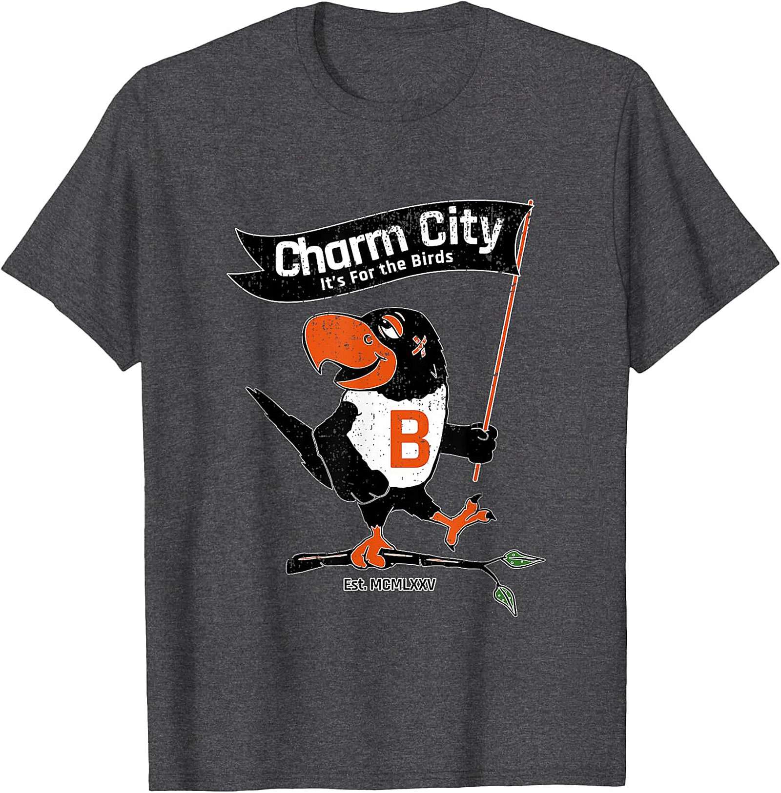 Charm City Bird T-Shirt Vintage Baltimore Graphic Tee