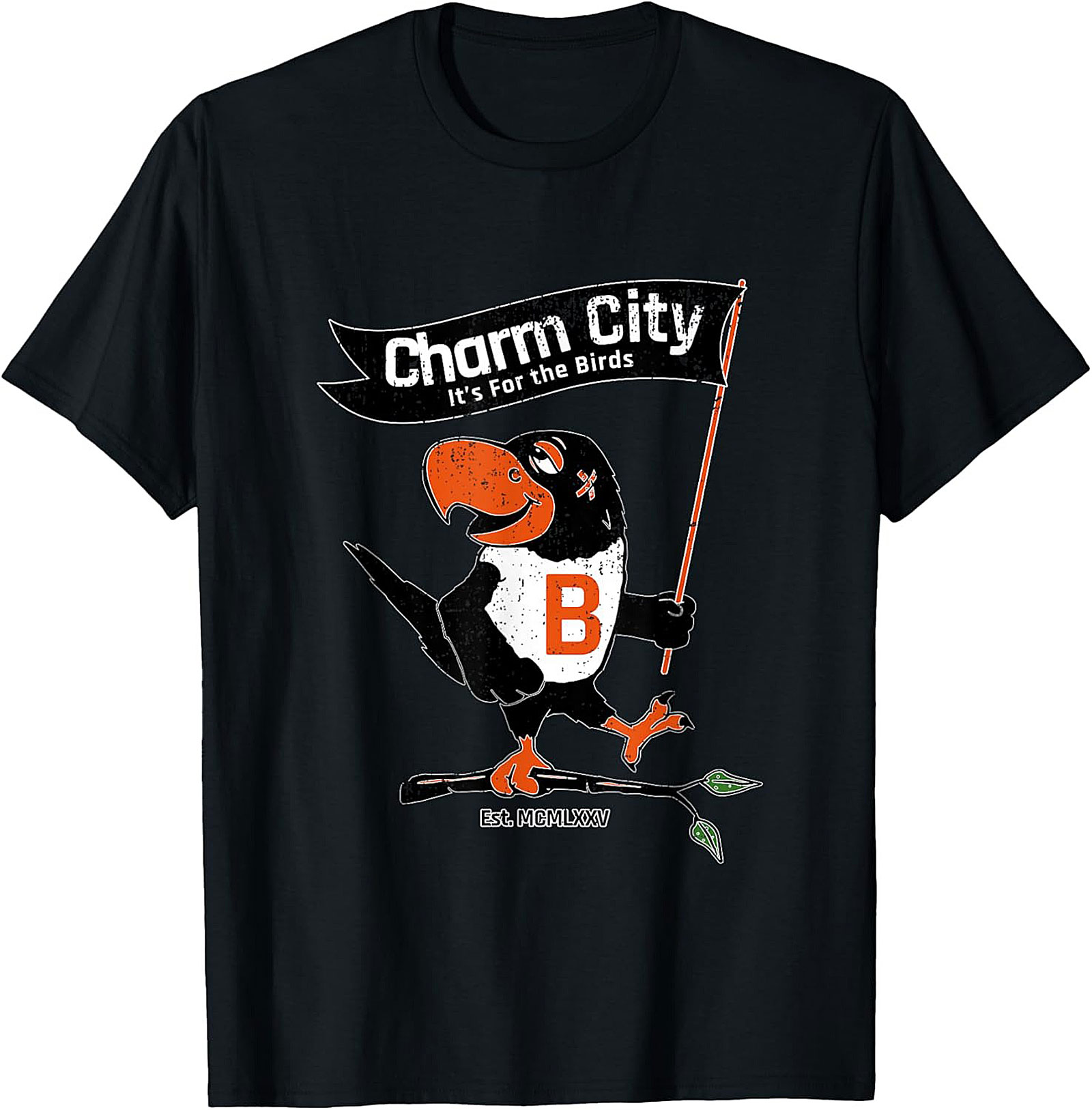 Charm City Bird T-Shirt Vintage Baltimore Graphic Tee
