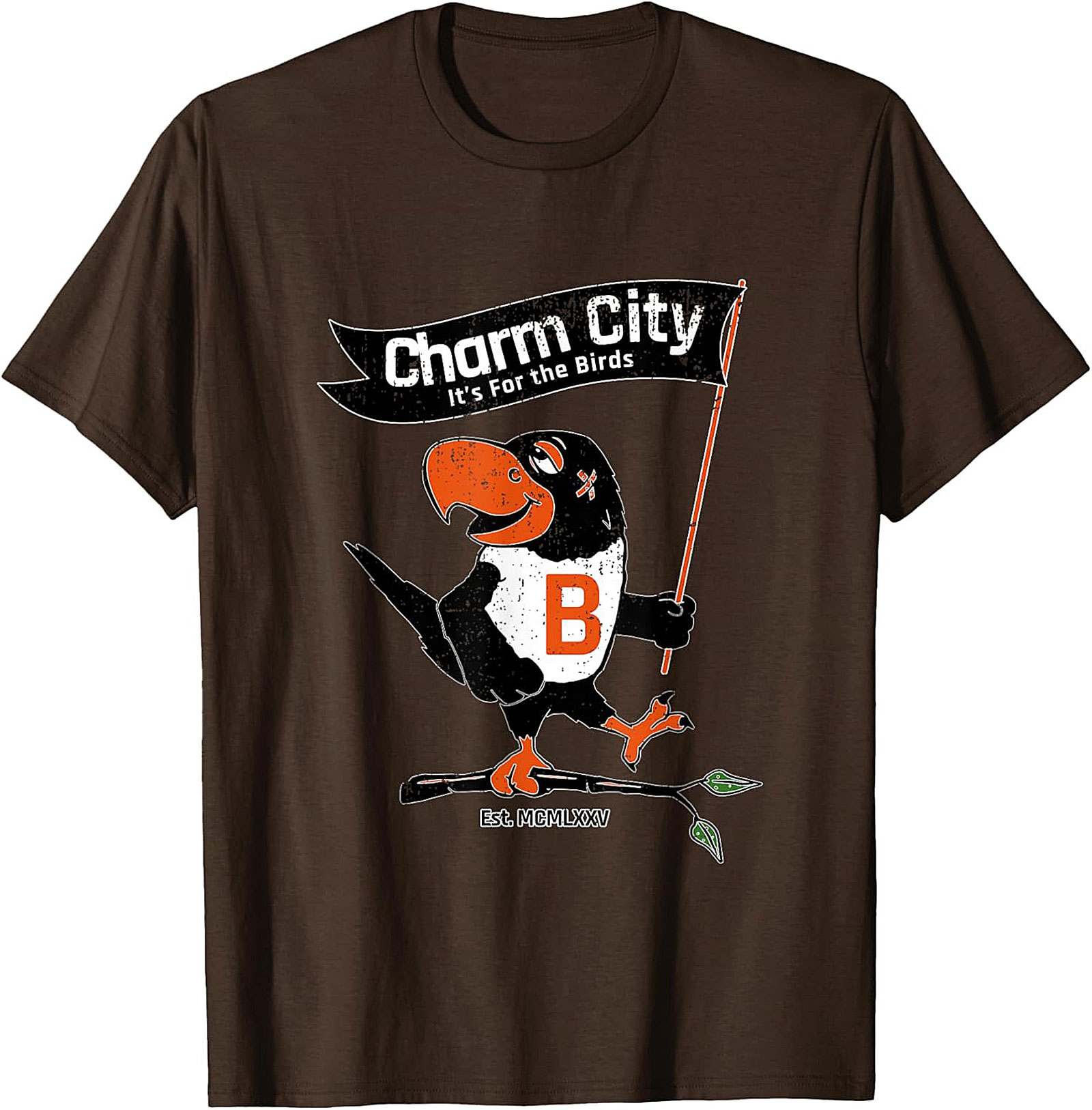 Charm City Bird T-Shirt Vintage Baltimore Graphic Tee