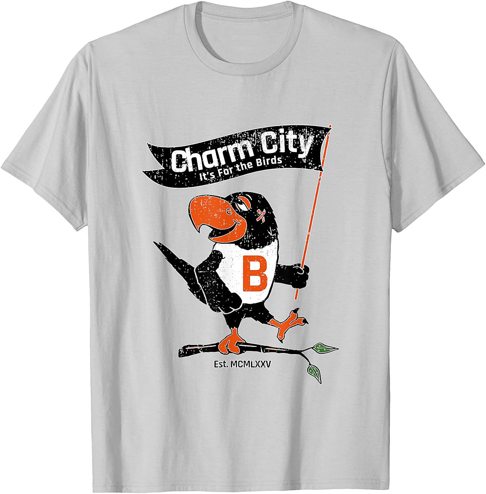 Charm City Bird T-Shirt Vintage Baltimore Graphic Tee