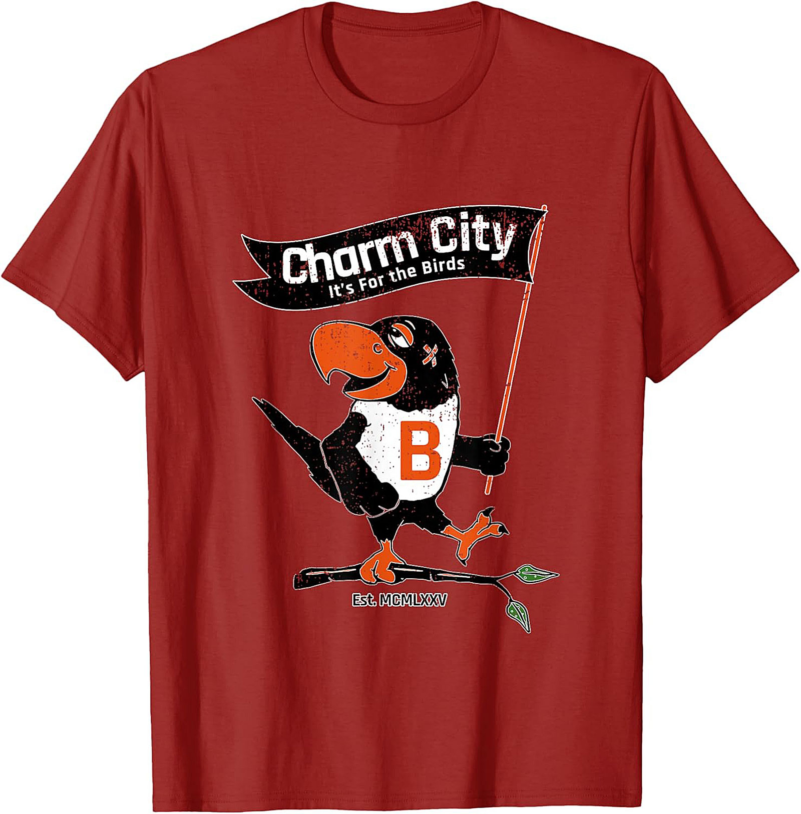 Charm City Bird T-Shirt Vintage Baltimore Graphic Tee