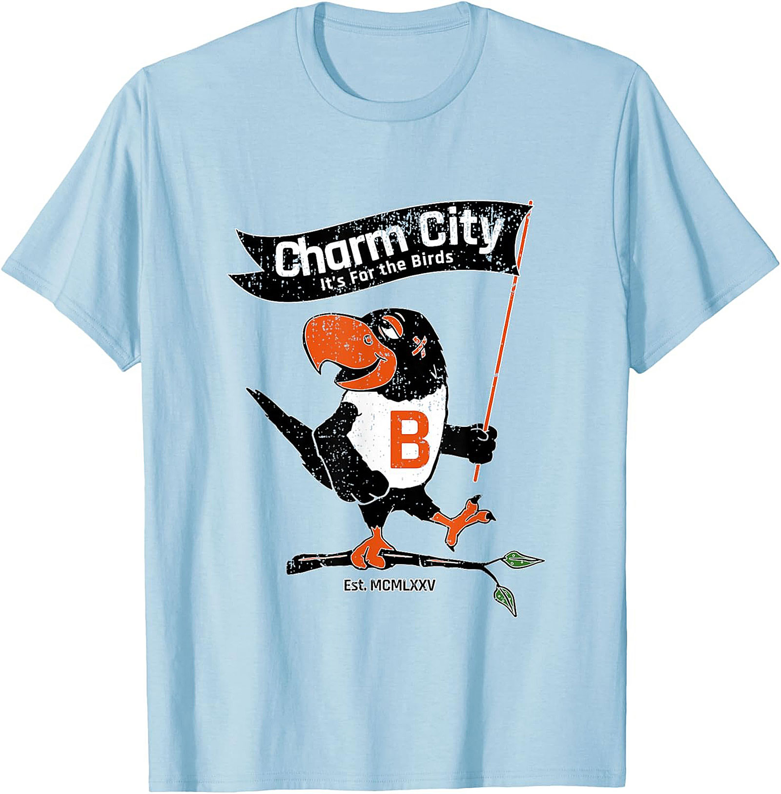 Charm City Bird T-Shirt Vintage Baltimore Graphic Tee