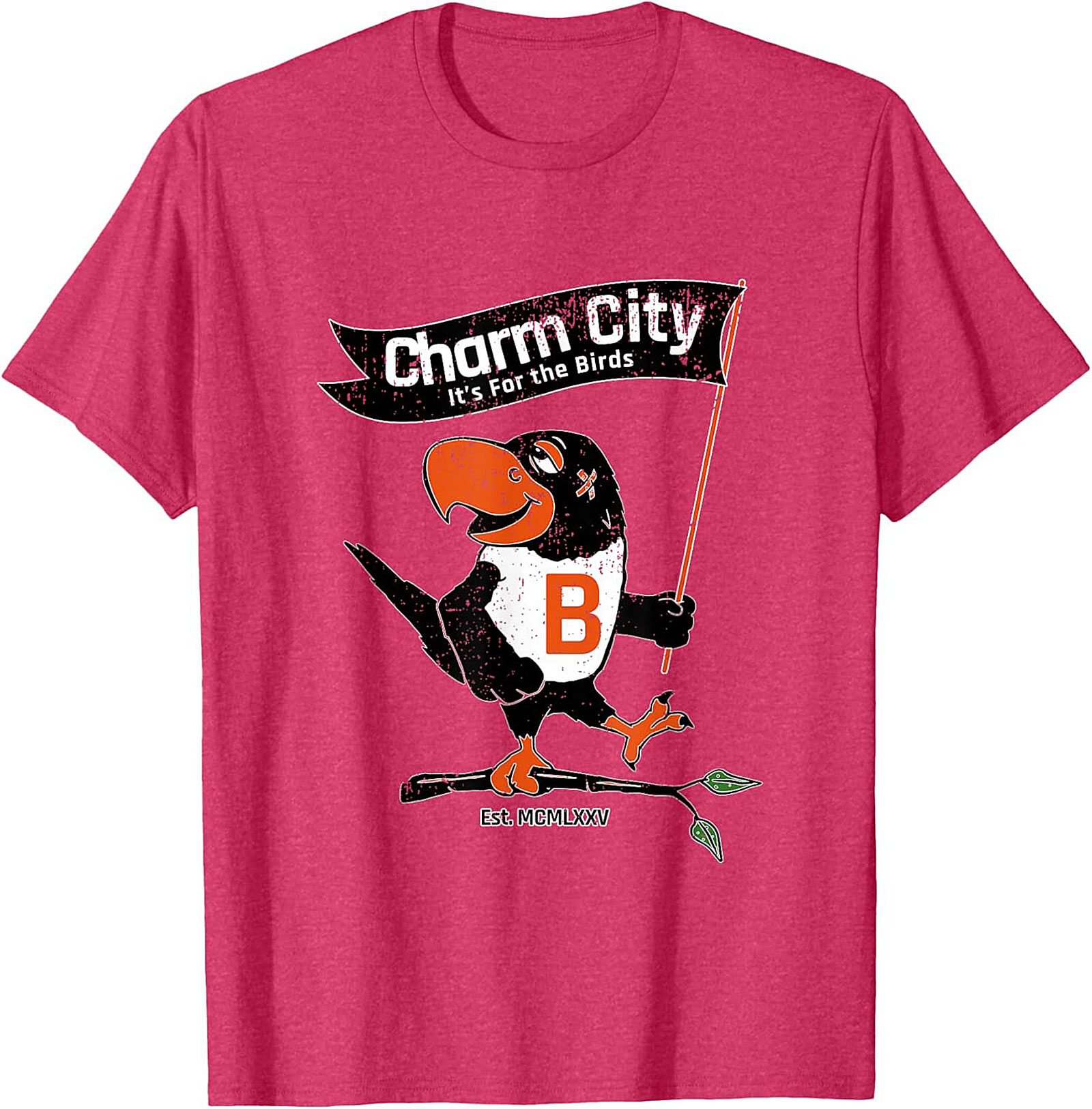 Charm City Bird T-Shirt Vintage Baltimore Graphic Tee