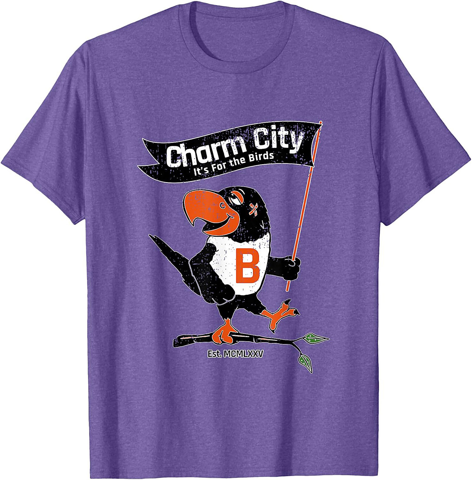 Charm City Bird T-Shirt Vintage Baltimore Graphic Tee
