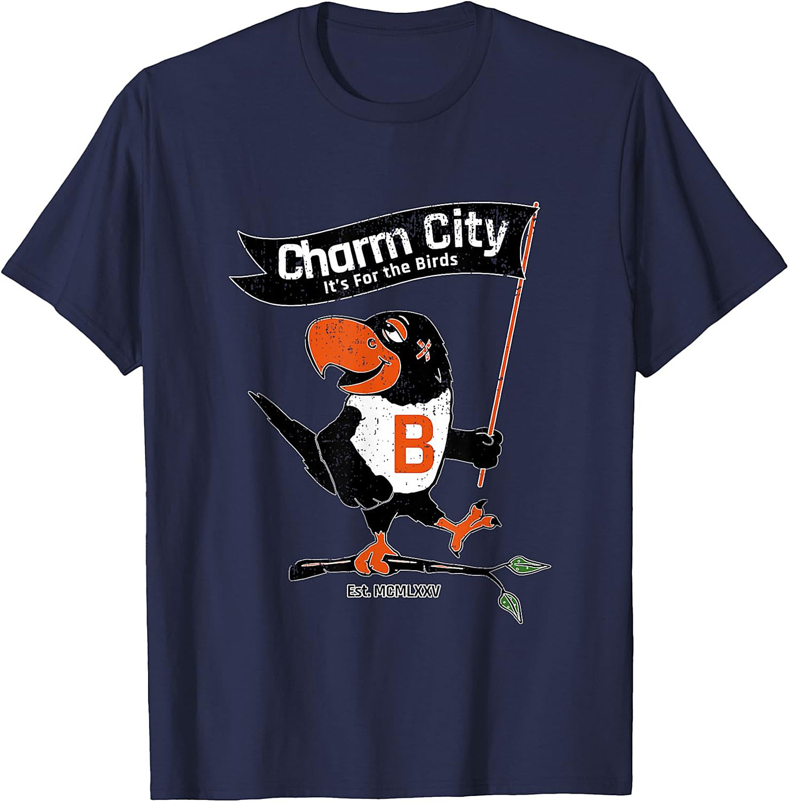 Charm City Bird T-Shirt Vintage Baltimore Graphic Tee