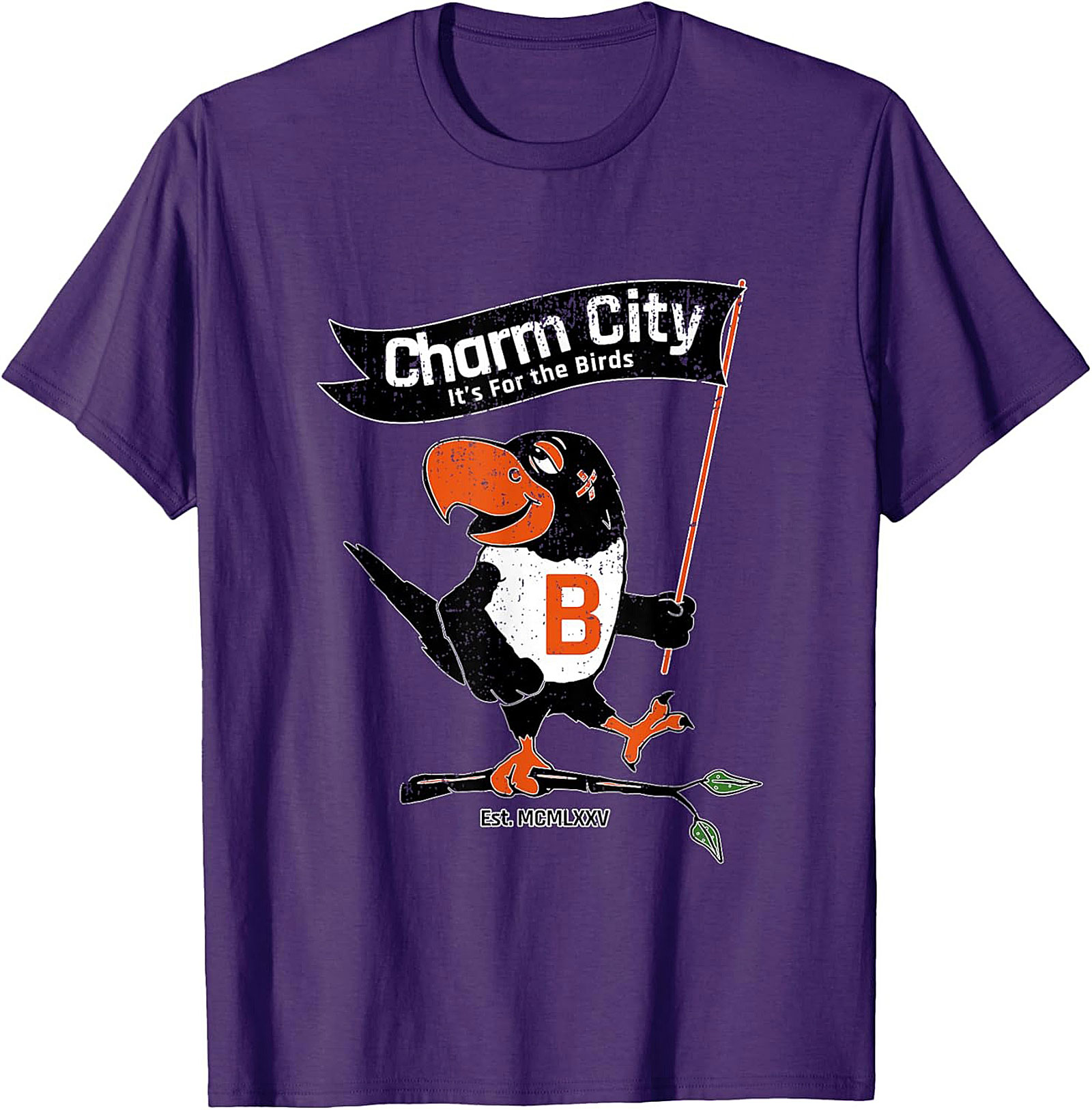 Charm City Bird T-Shirt Vintage Baltimore Graphic Tee