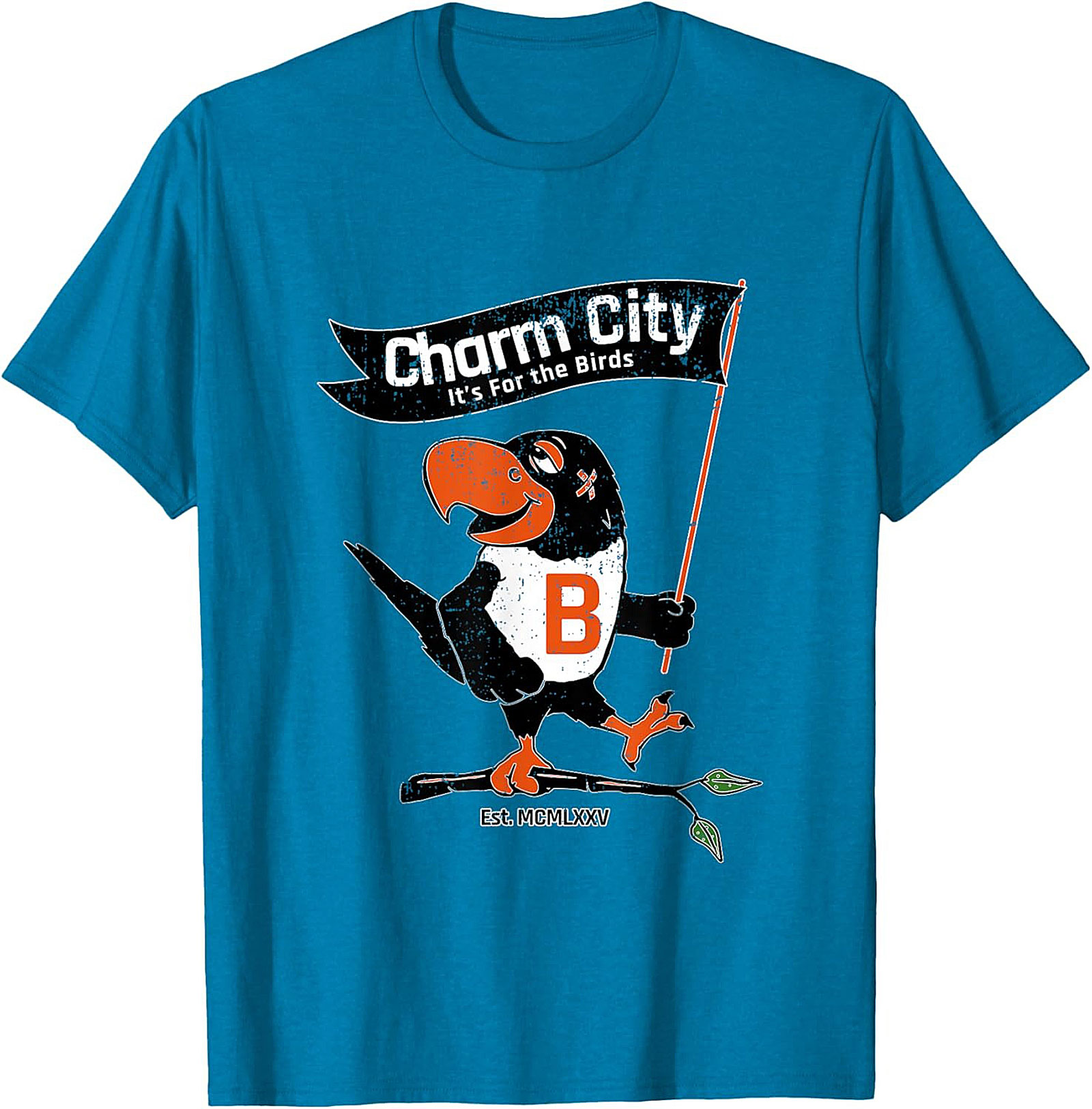Charm City Bird T-Shirt Vintage Baltimore Graphic Tee