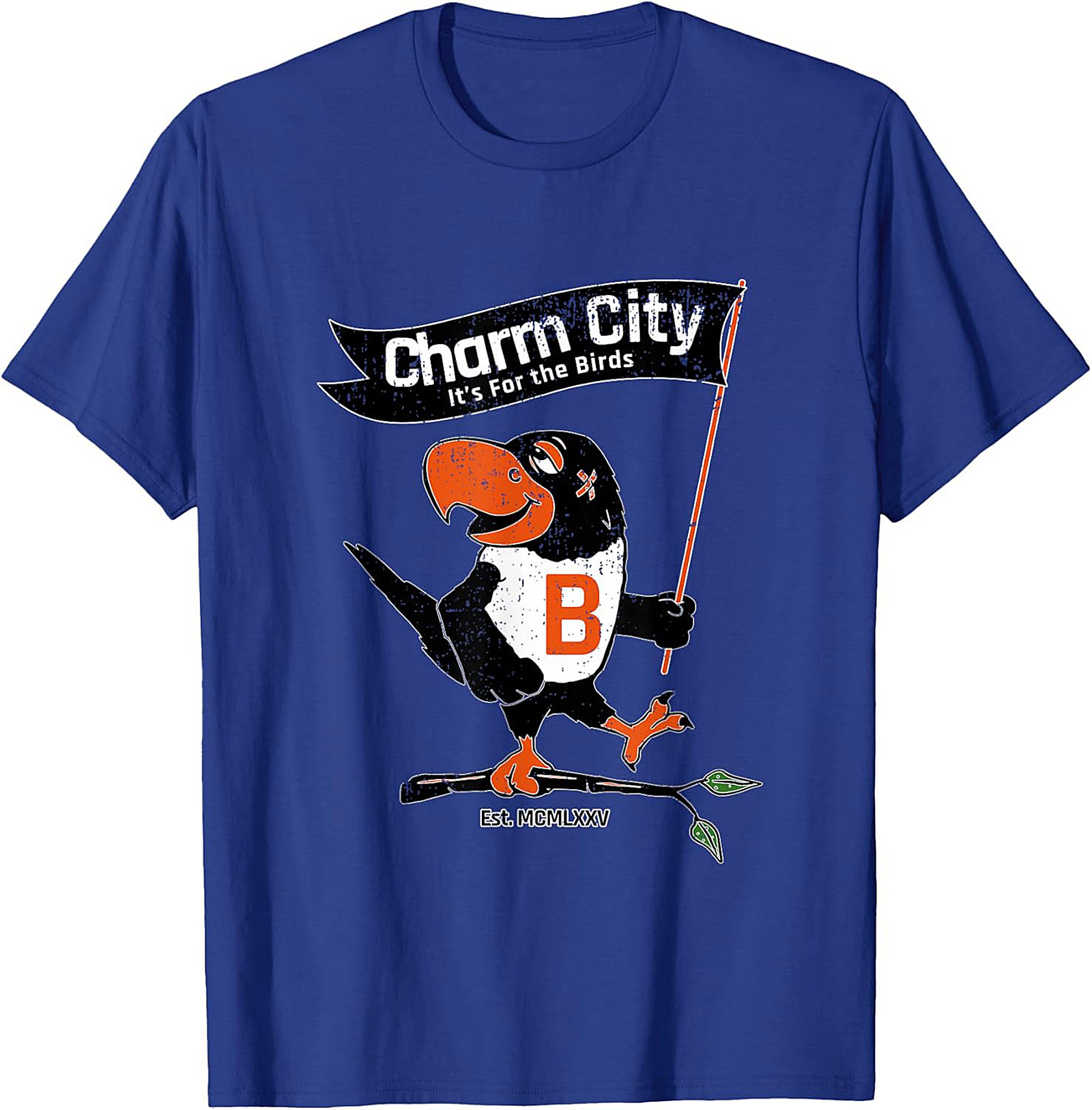 Charm City Bird T-Shirt Vintage Baltimore Graphic Tee