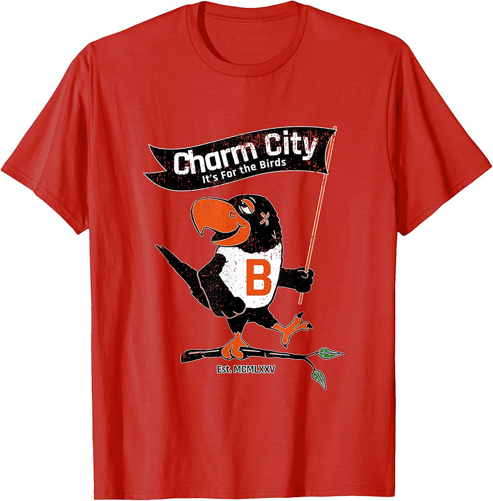 Charm City Bird T-Shirt Vintage Baltimore Graphic Tee