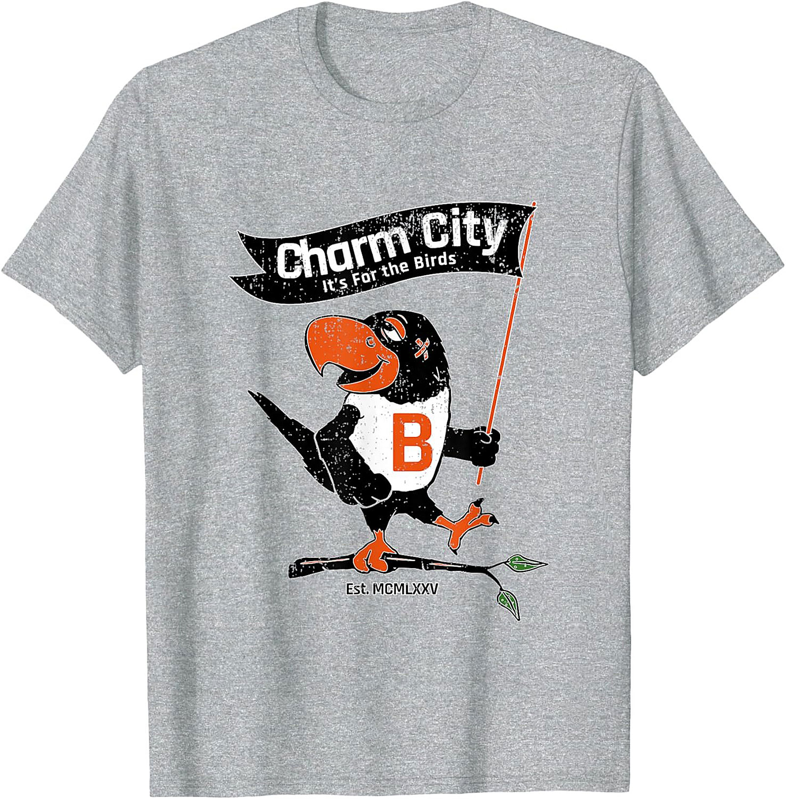 Charm City Bird T-Shirt Vintage Baltimore Graphic Tee