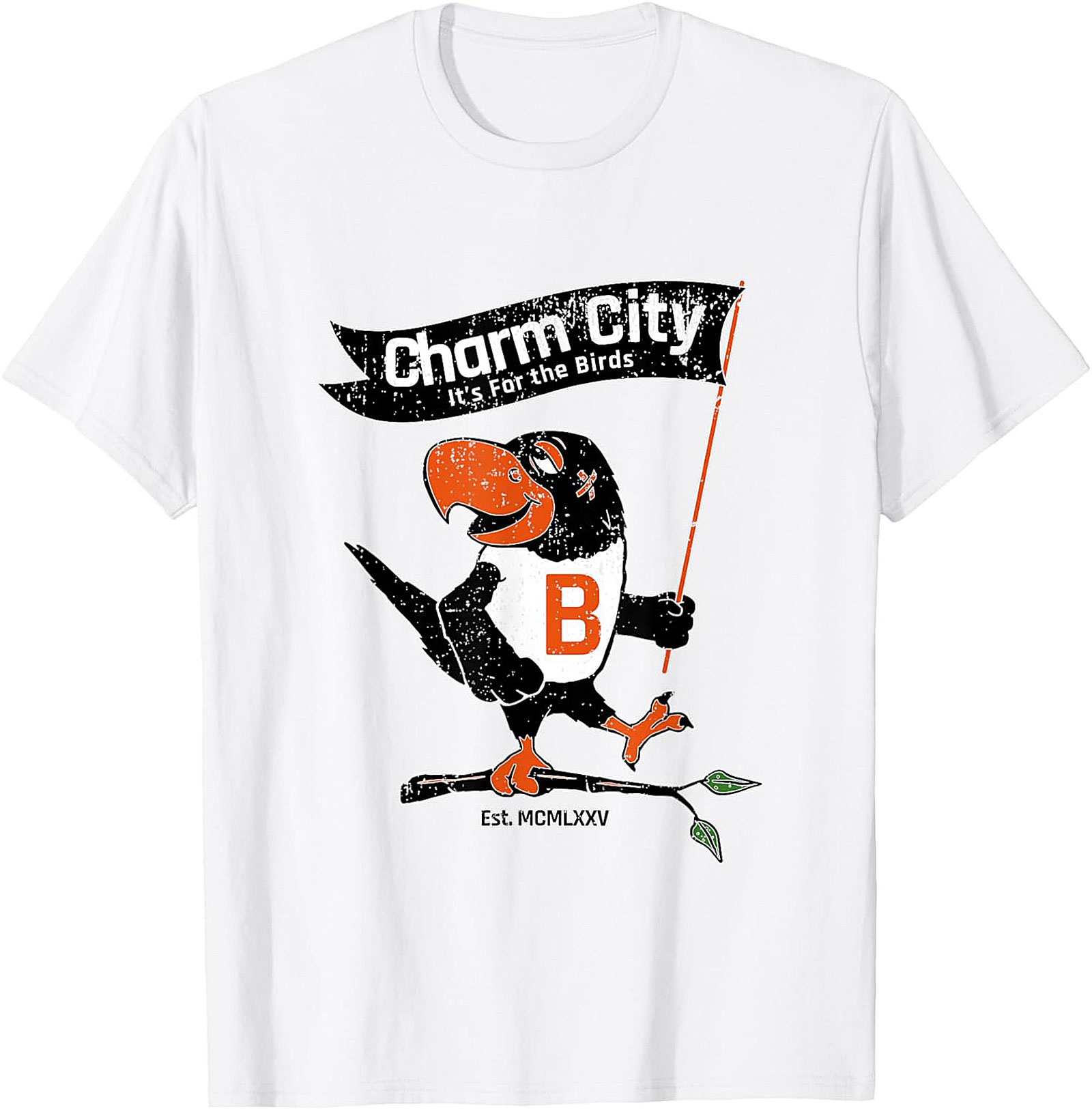 Charm City Bird T-Shirt Vintage Baltimore Graphic Tee