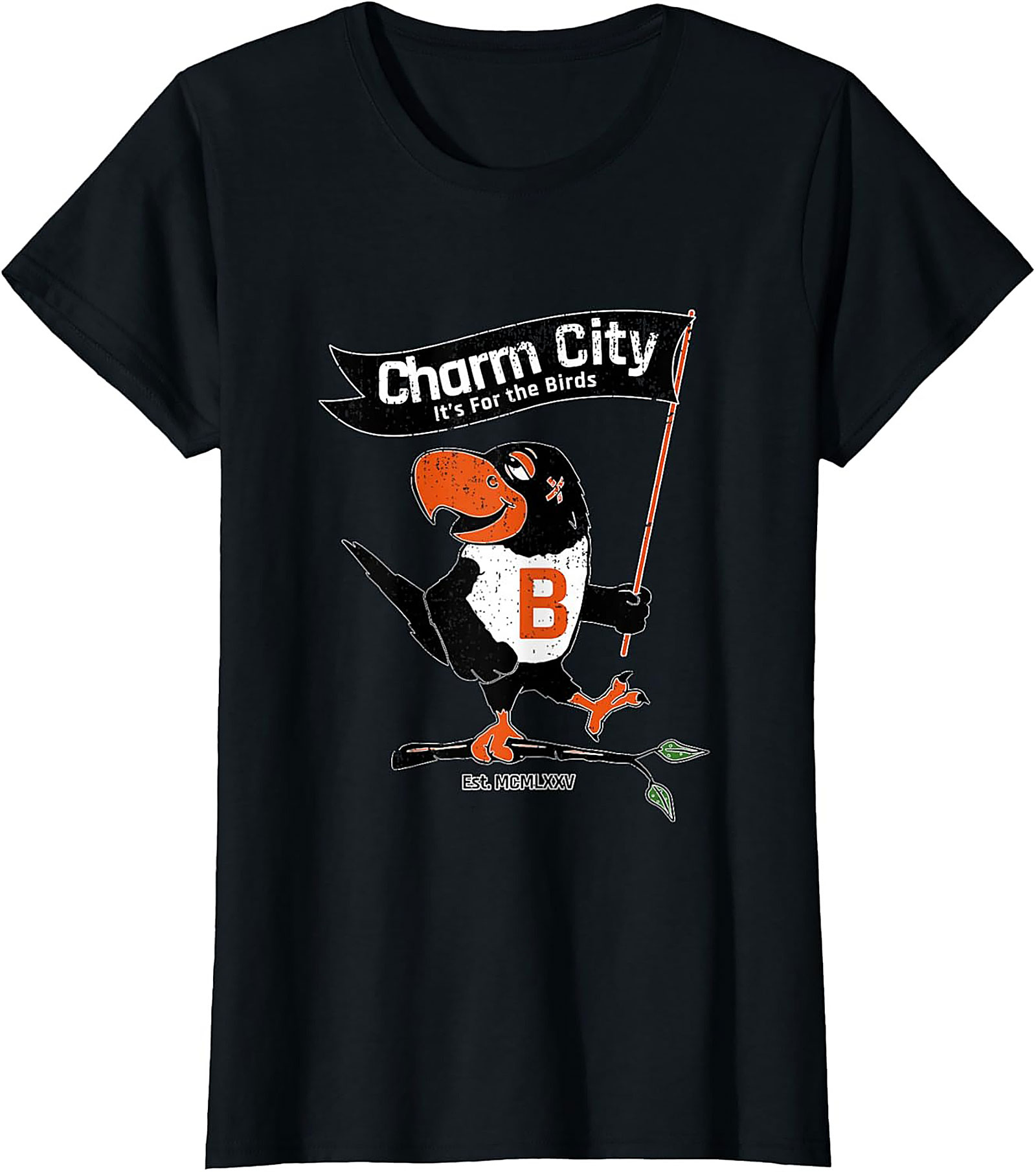 Charm City Bird T-Shirt Vintage Baltimore Graphic Tee