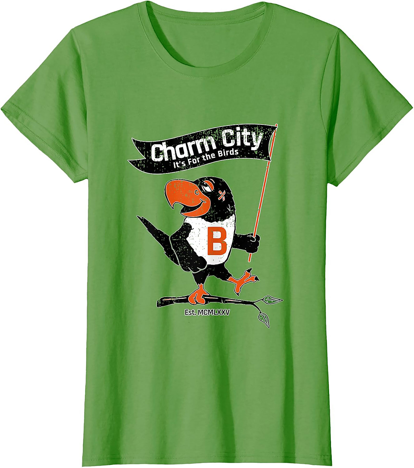 Charm City Bird T-Shirt Vintage Baltimore Graphic Tee