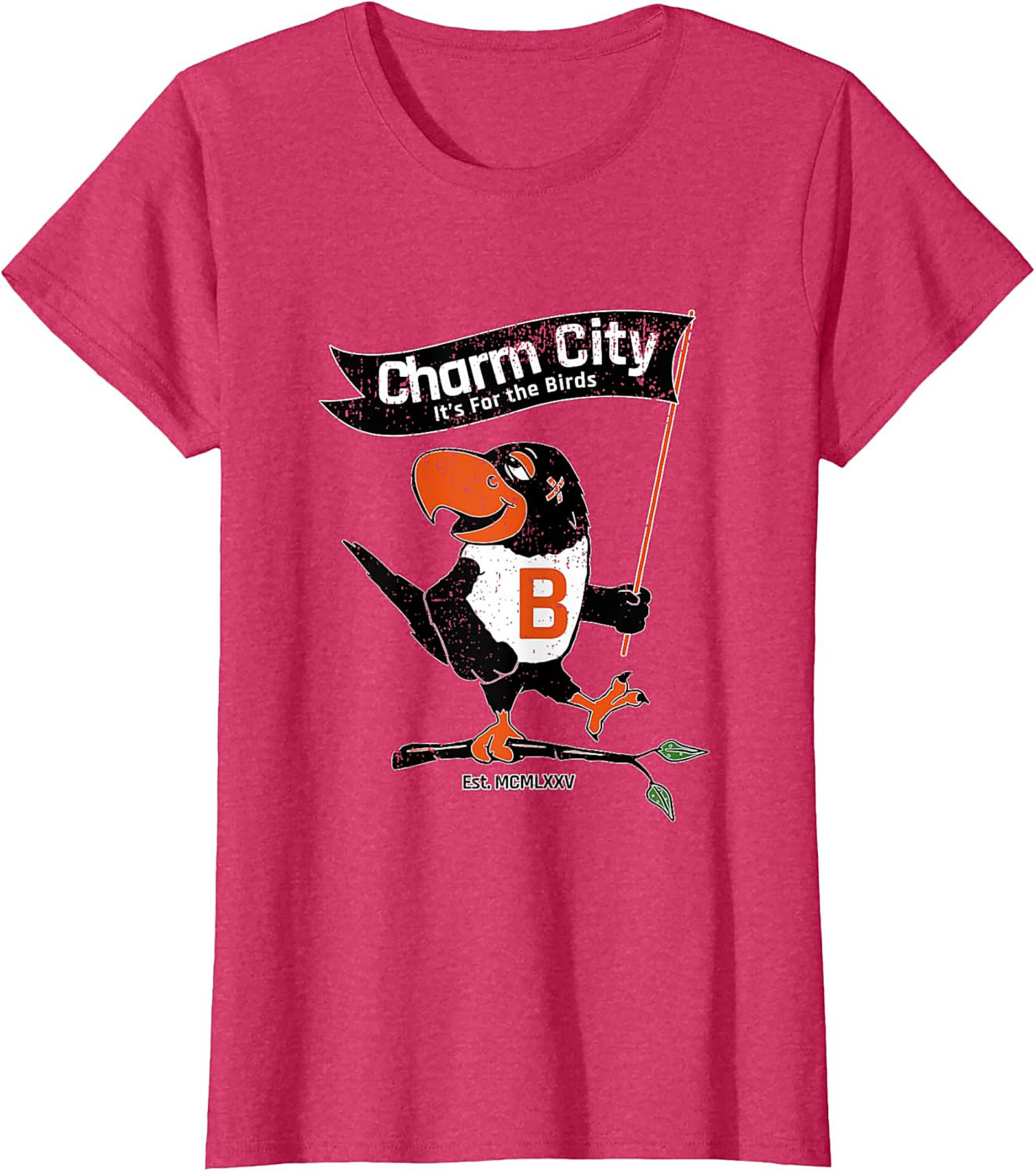 Charm City Bird T-Shirt Vintage Baltimore Graphic Tee