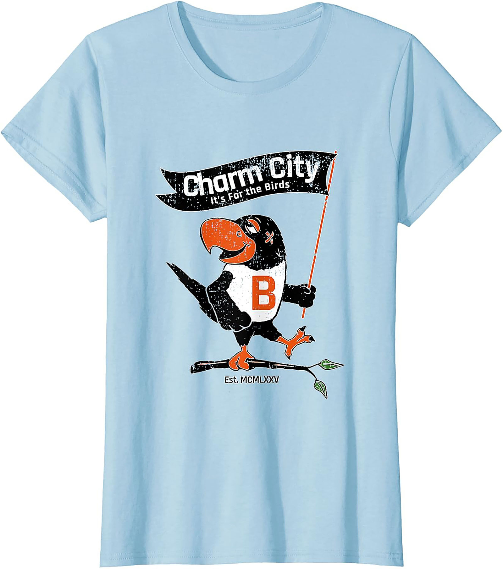 Charm City Bird T-Shirt Vintage Baltimore Graphic Tee