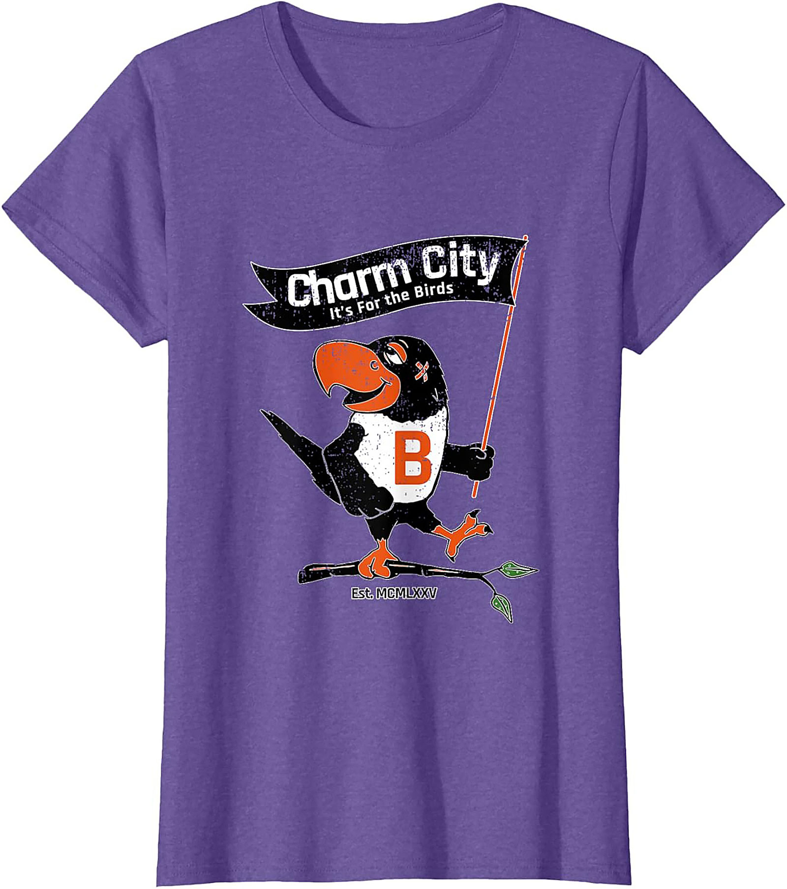 Charm City Bird T-Shirt Vintage Baltimore Graphic Tee