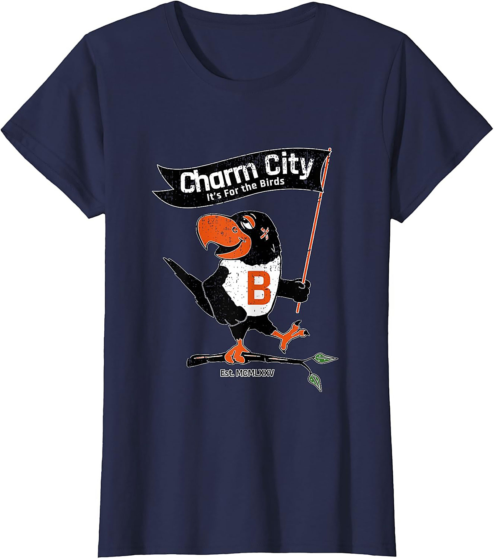 Charm City Bird T-Shirt Vintage Baltimore Graphic Tee