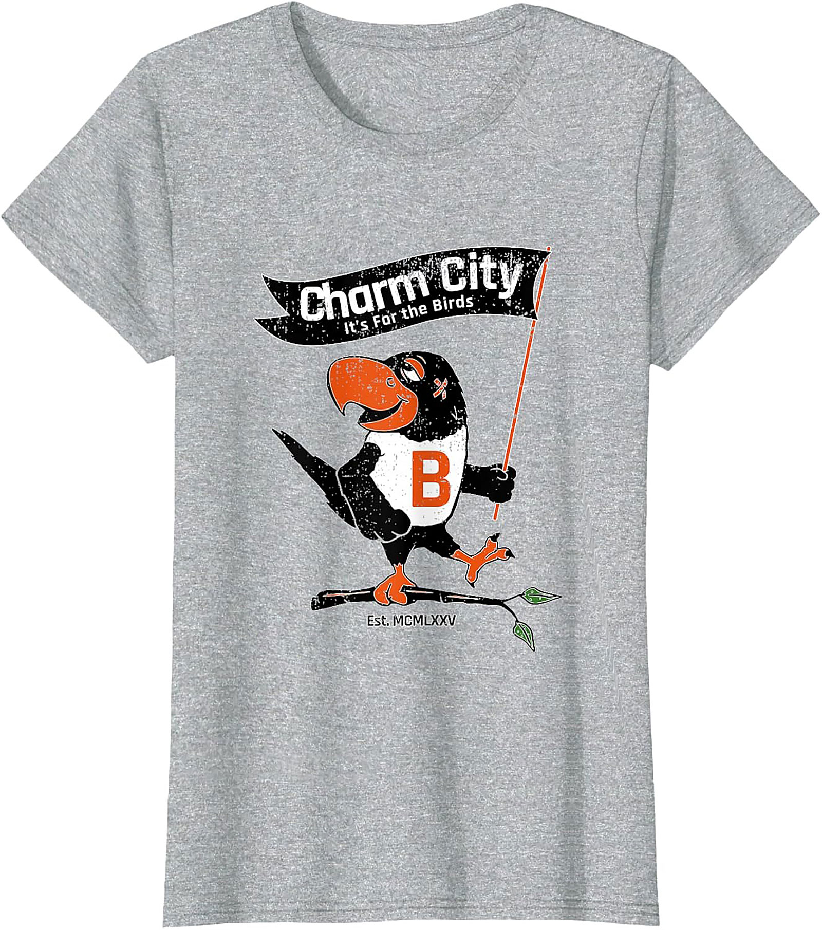 Charm City Bird T-Shirt Vintage Baltimore Graphic Tee