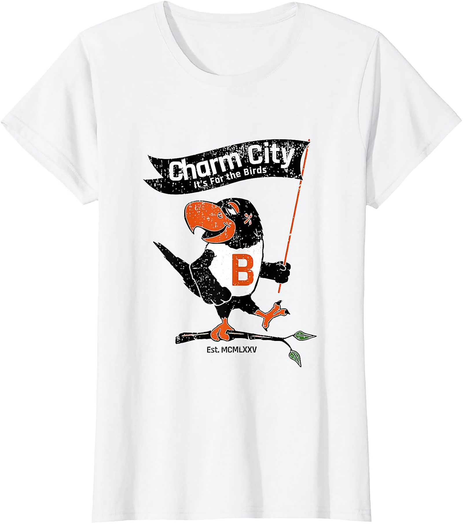 Charm City Bird T-Shirt Vintage Baltimore Graphic Tee