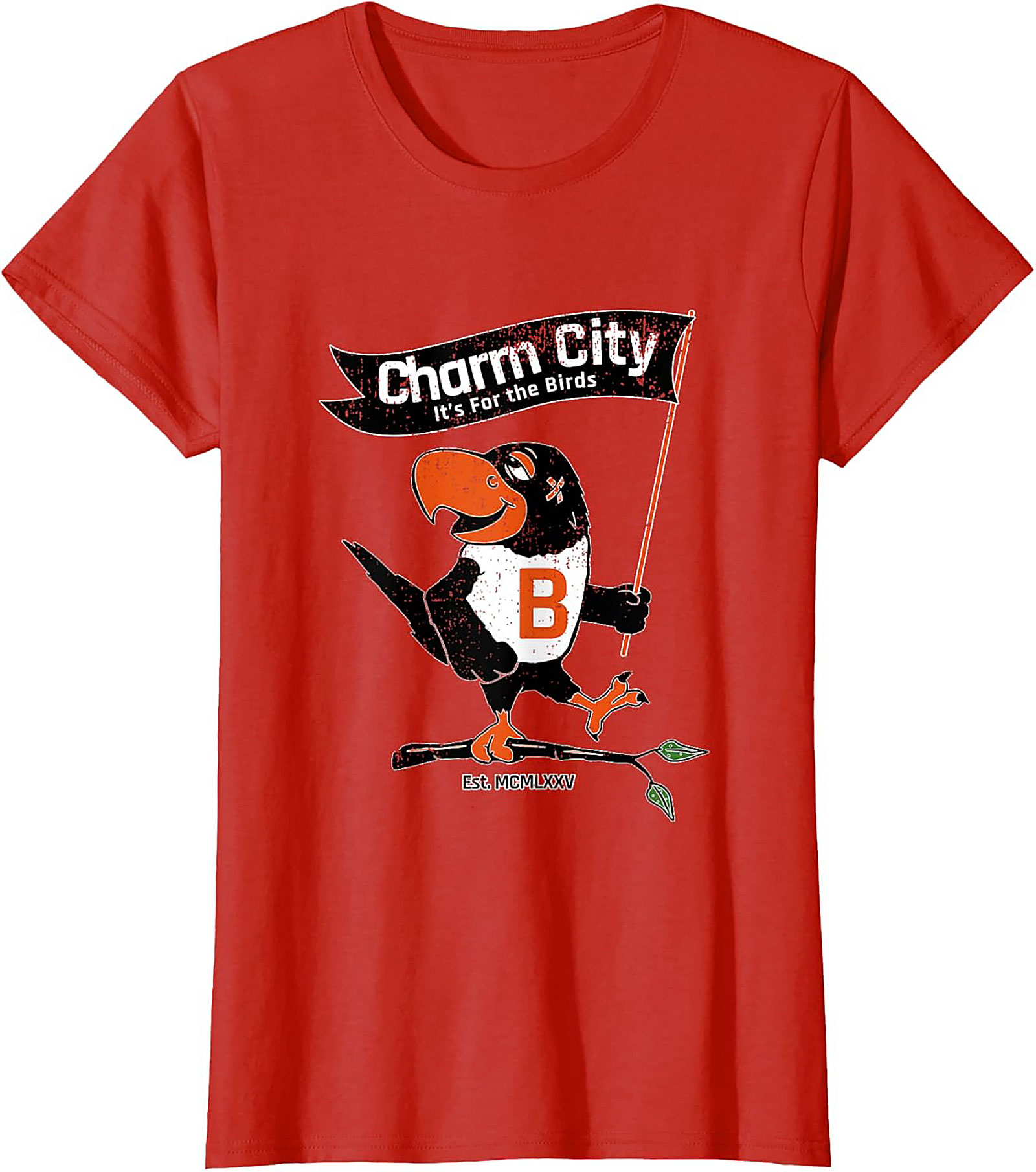 Charm City Bird T-Shirt Vintage Baltimore Graphic Tee