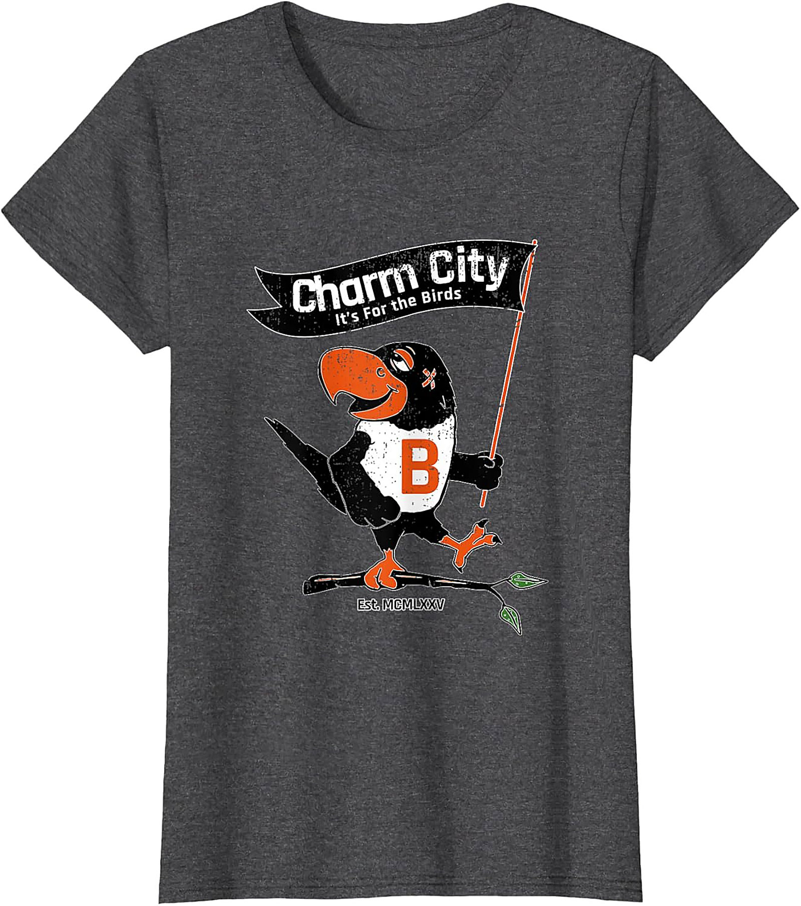 Charm City Bird T-Shirt Vintage Baltimore Graphic Tee