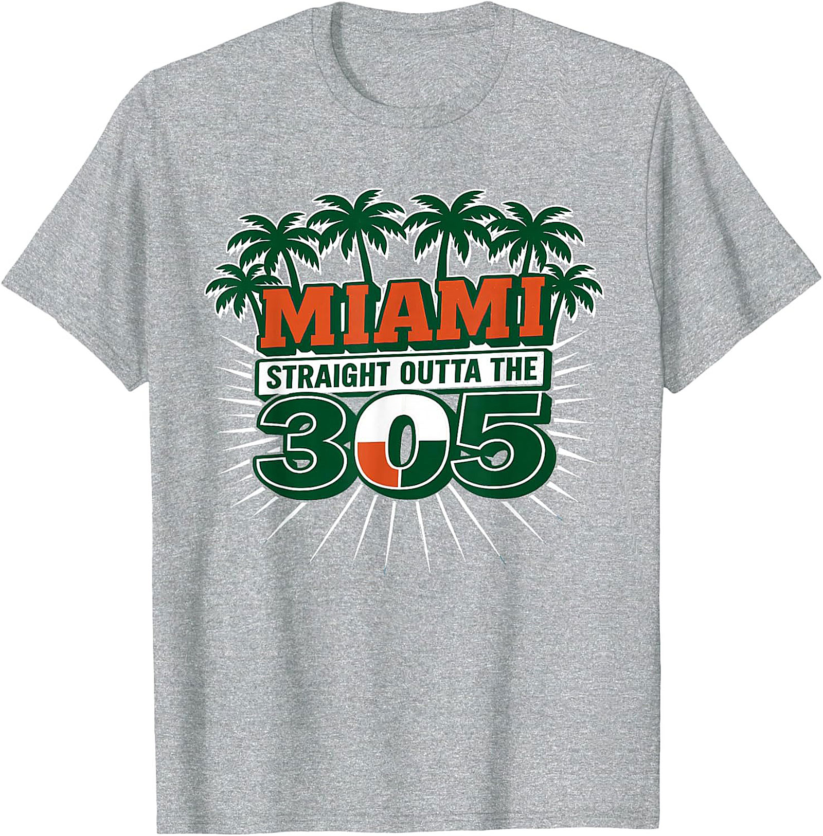  Miami 305 T-shirt Straight Outta Miami Graphic Tee