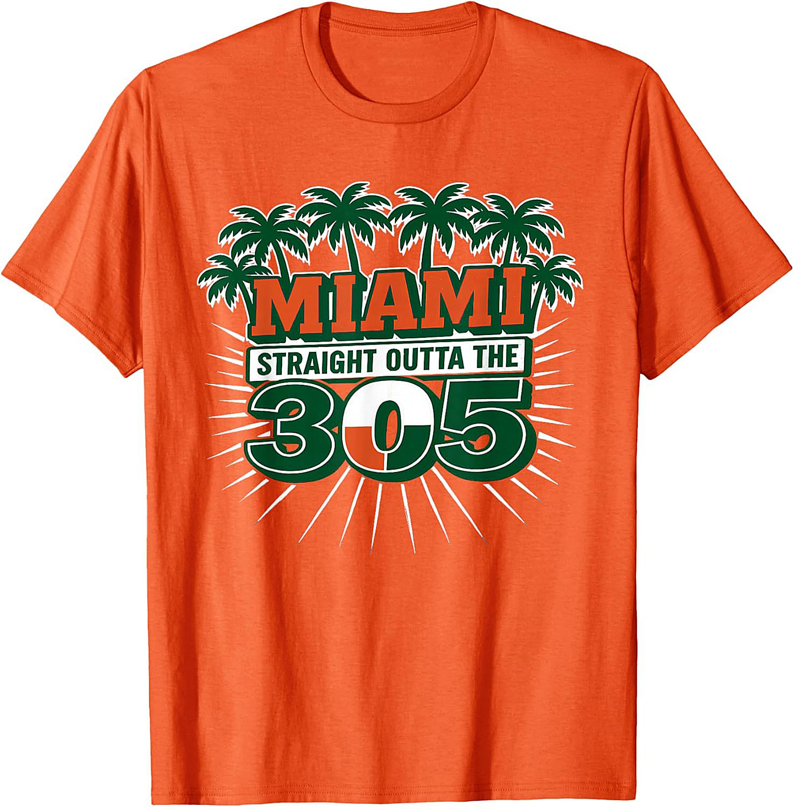  Miami 305 T-shirt Straight Outta Miami Graphic Tee