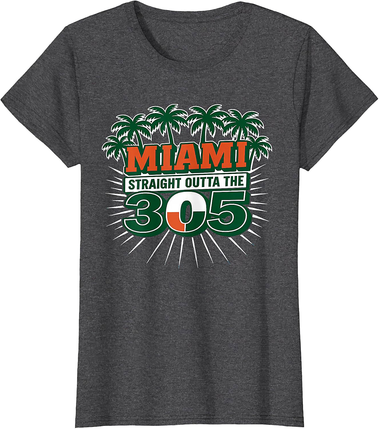  Miami 305 T-shirt Straight Outta Miami Graphic Tee