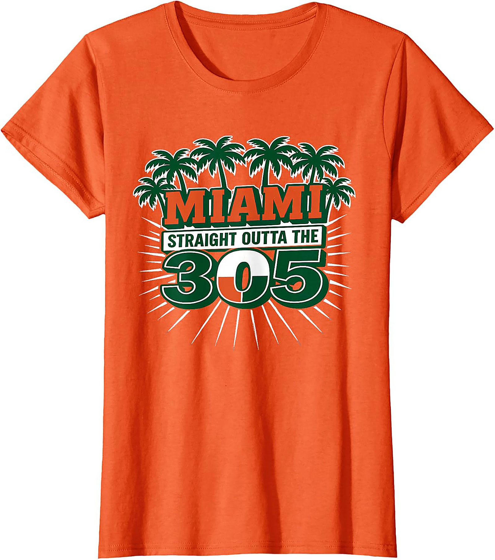  Miami 305 T-shirt Straight Outta Miami Graphic Tee
