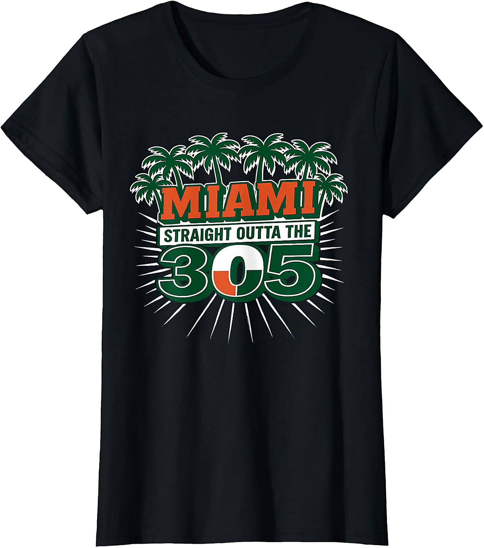  Miami 305 T-shirt Straight Outta Miami Graphic Tee