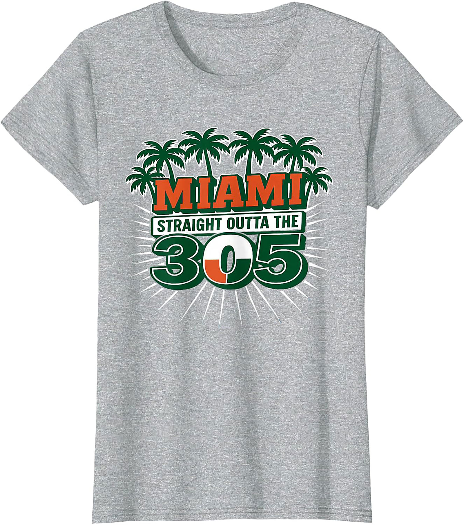  Miami 305 T-shirt Straight Outta Miami Graphic Tee