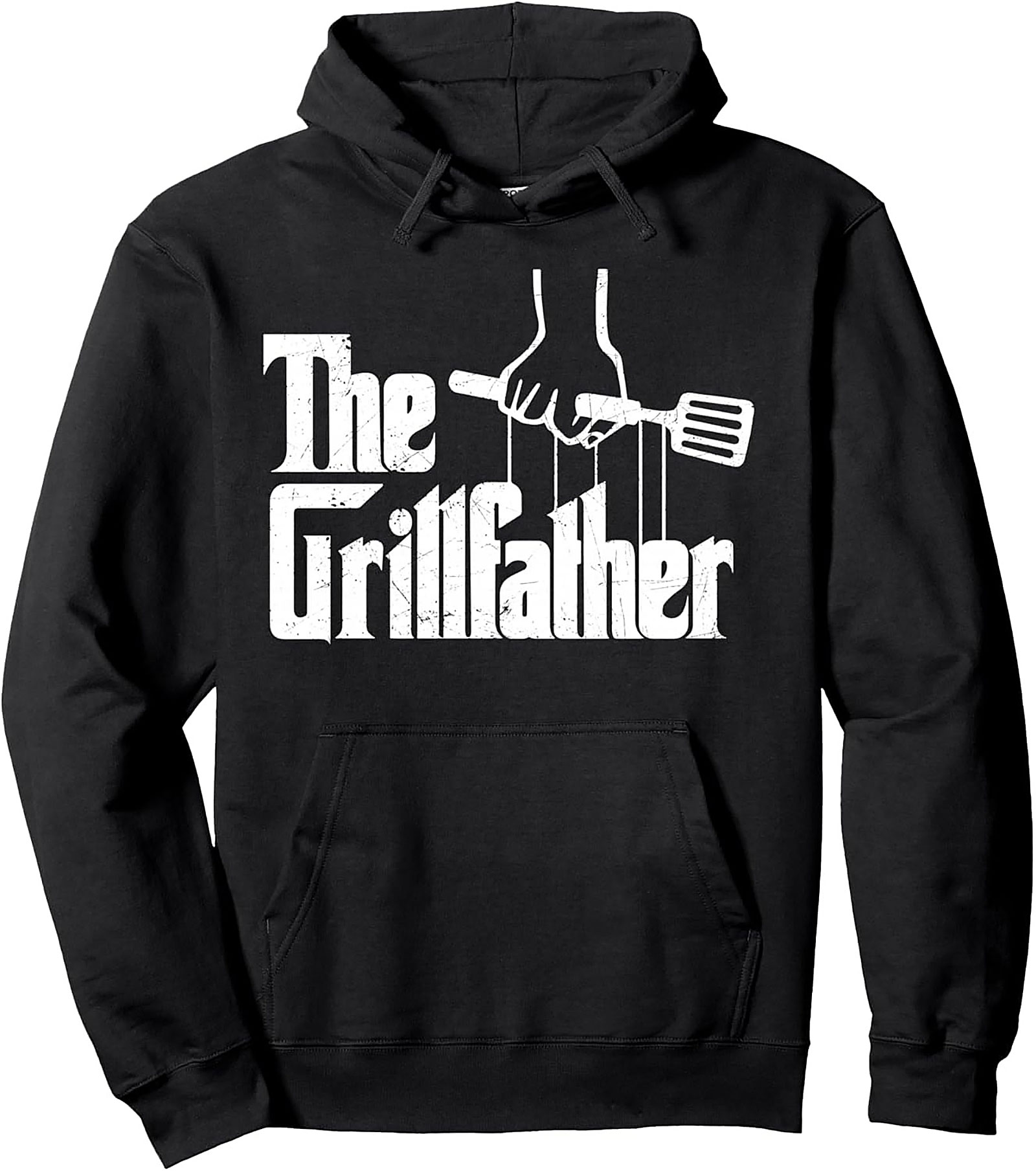 The Grillfather Hoodie | Funny BBQ Pullover for Men
