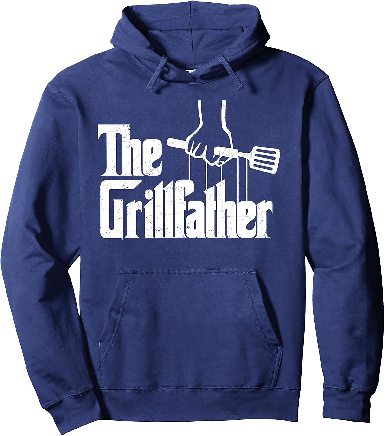 The Grillfather Hoodie | Funny BBQ Pullover for Men