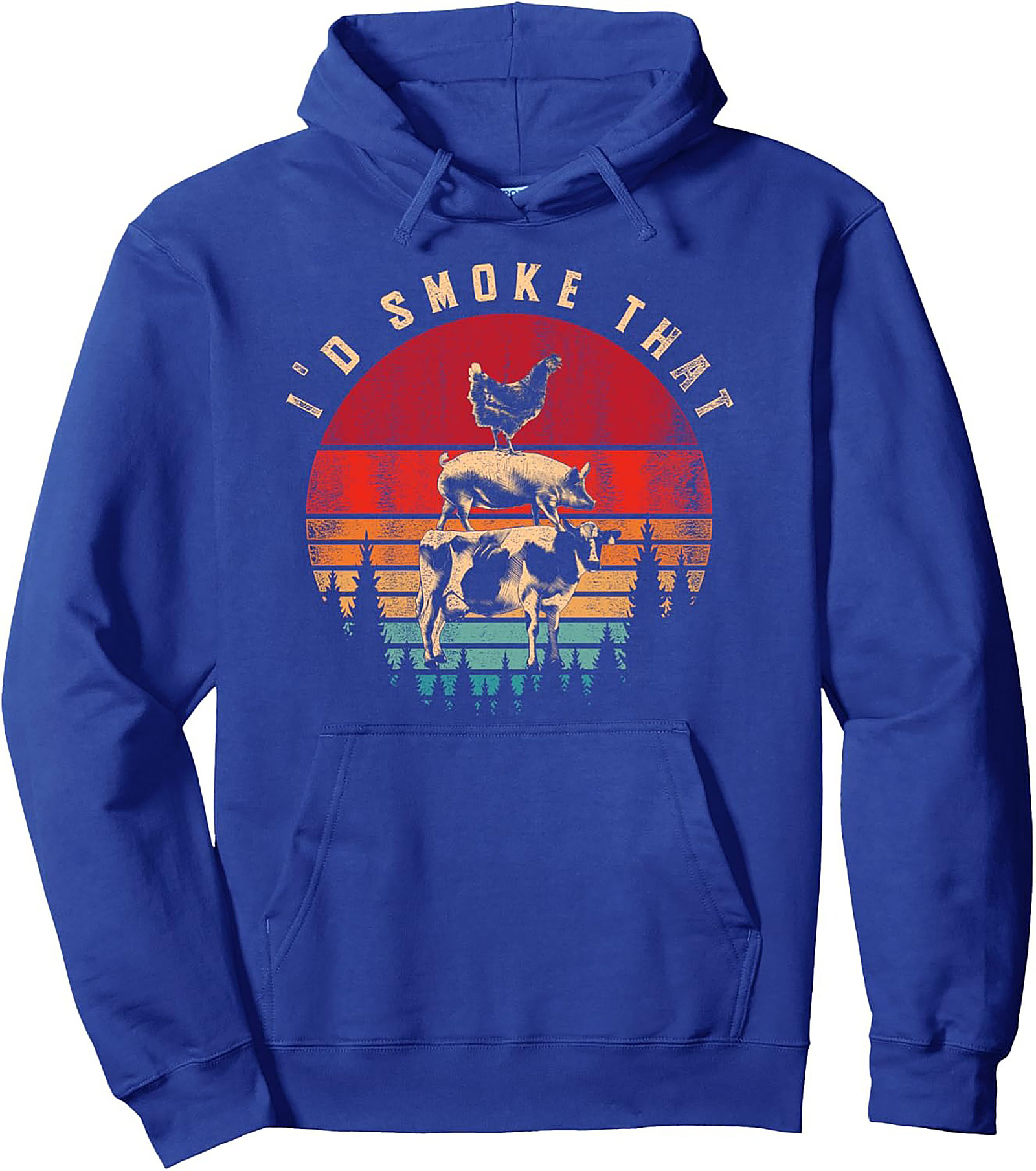 "I'd Smoke That" BBQ Graphic Hoodie | Funny Pitmaster Gift