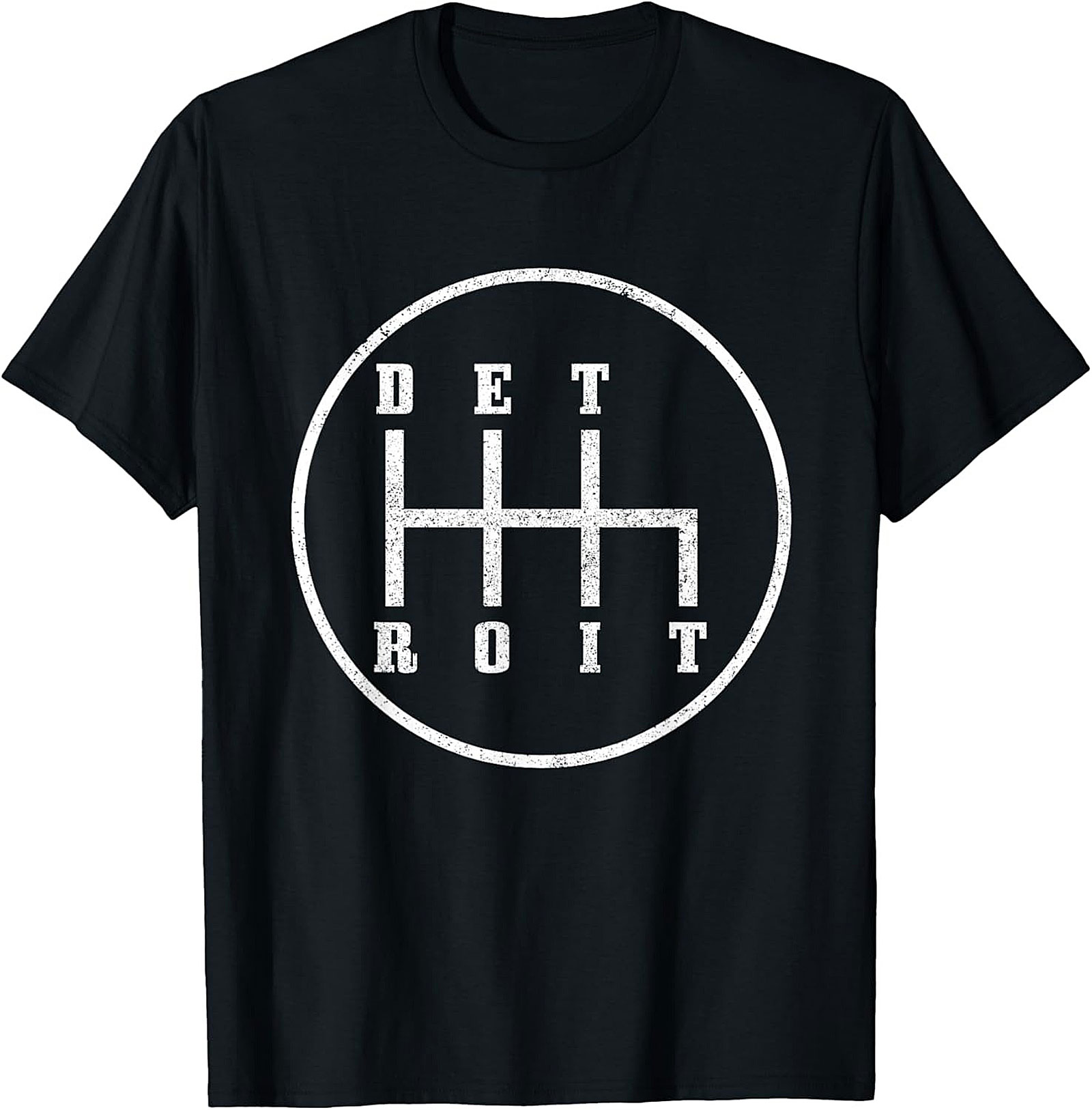 Detroit Gear Shift T-Shirt Manual Transmission Graphic Tee