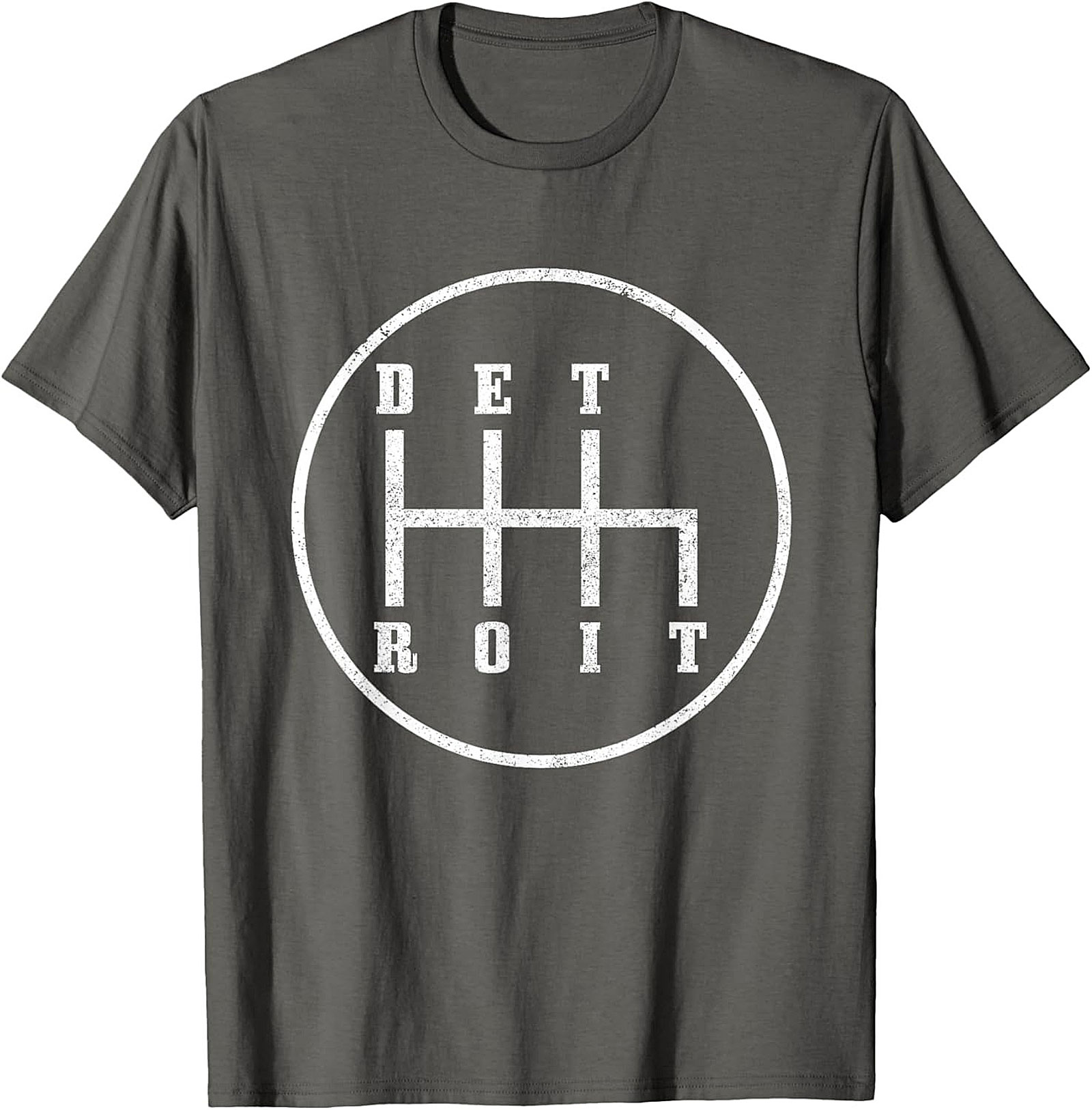  Detroit Gear Shift T-Shirt Manual Transmission Graphic Tee