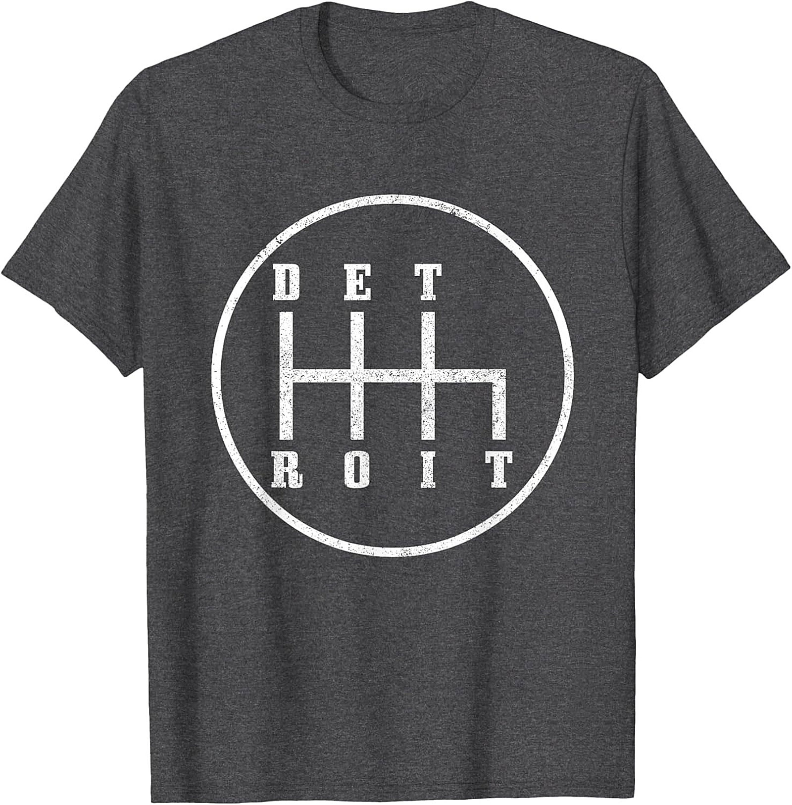  Detroit Gear Shift T-Shirt Manual Transmission Graphic Tee