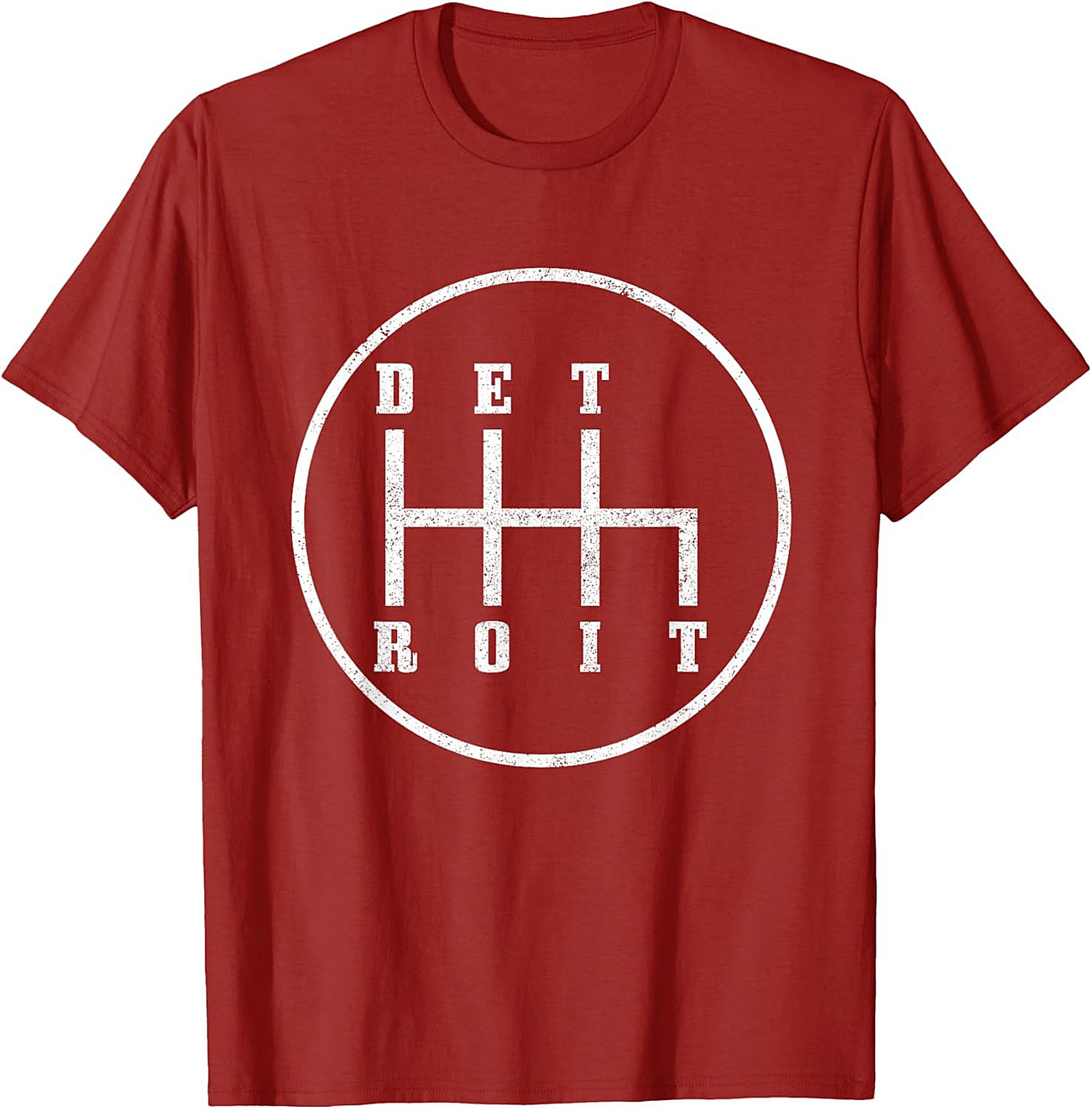  Detroit Gear Shift T-Shirt Manual Transmission Graphic Tee