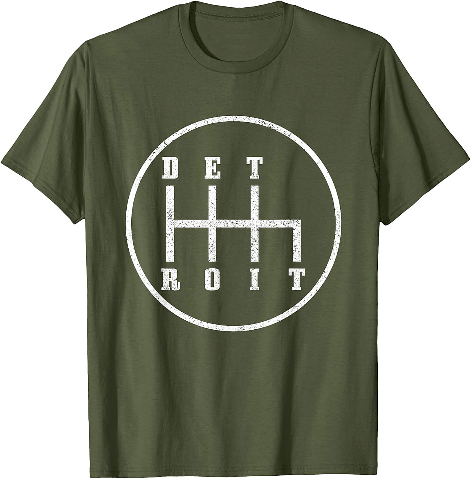  Detroit Gear Shift T-Shirt Manual Transmission Graphic Tee
