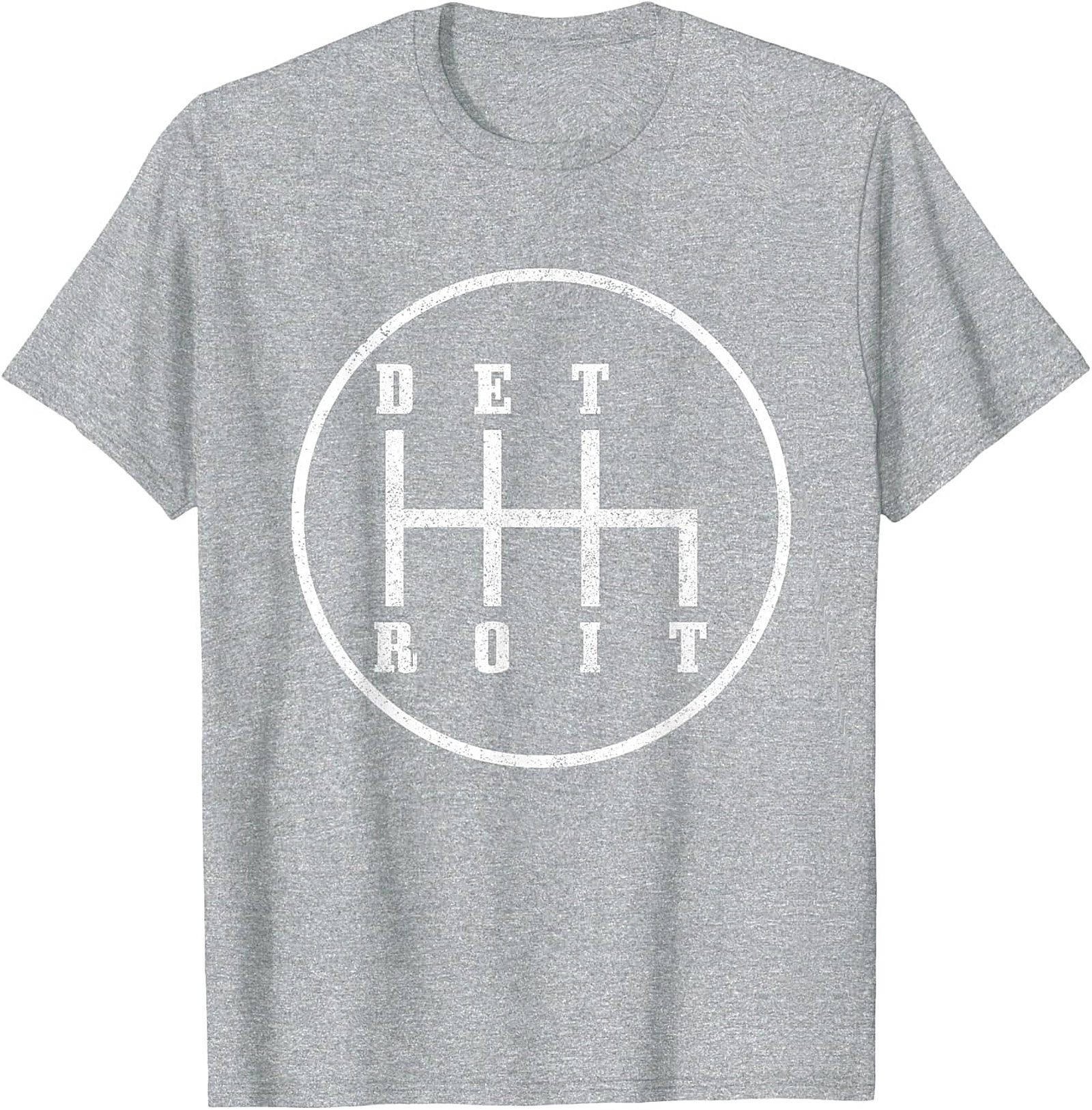  Detroit Gear Shift T-Shirt Manual Transmission Graphic Tee